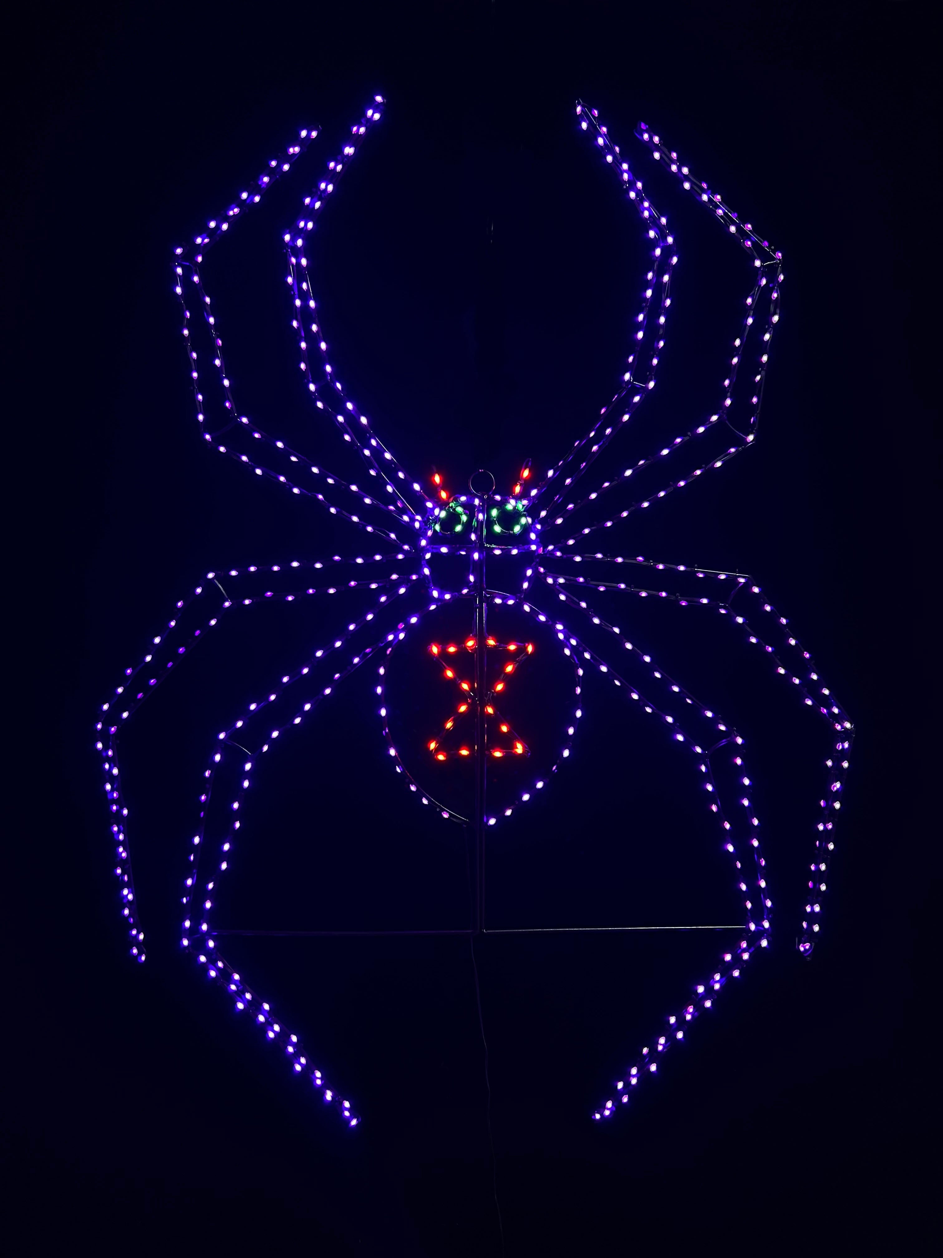 Black Widow Spider Wire Decor Lights for Christmas 24
