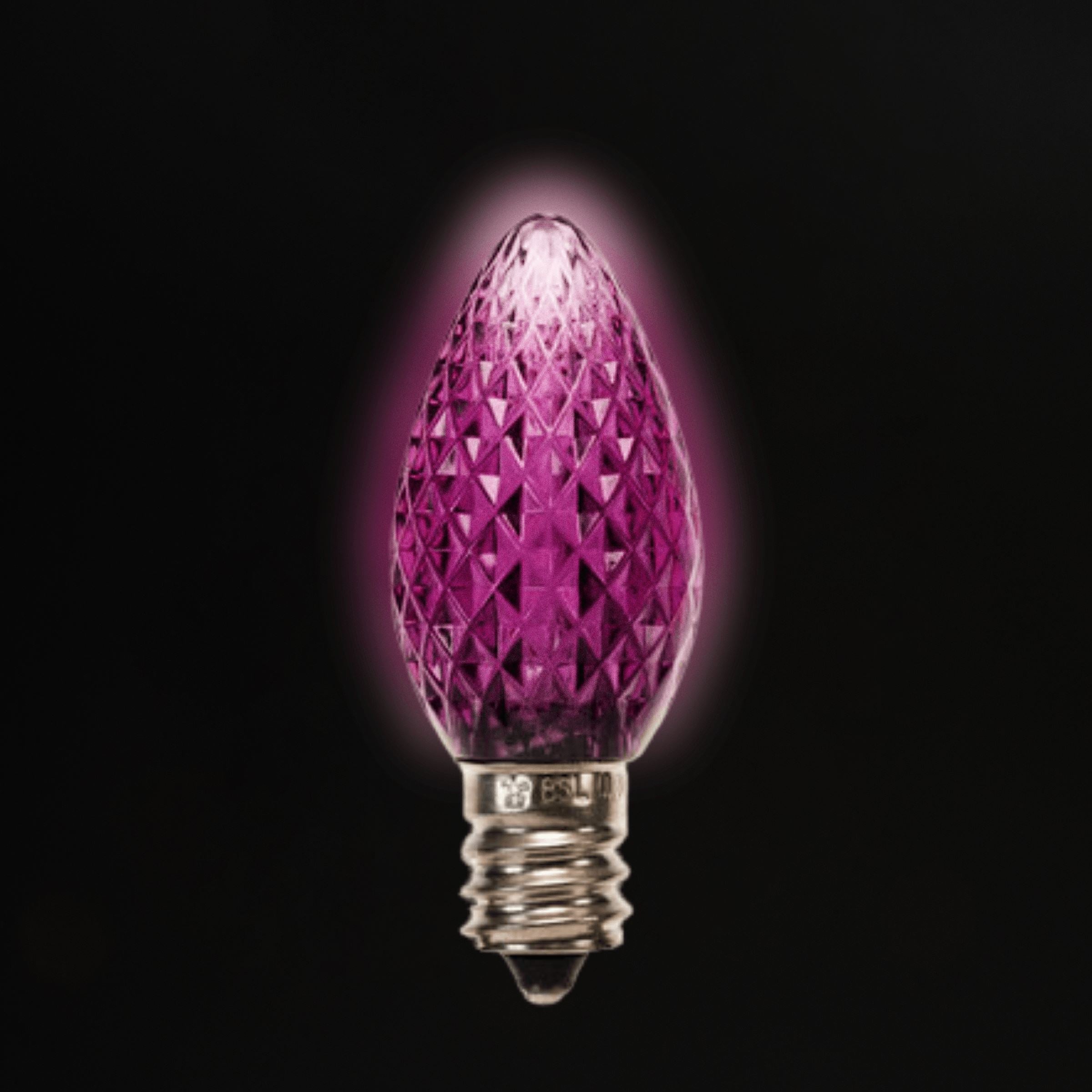 C7 LED Bulbs (25 Bulbs) Bulbs Lights for Christmas Purple