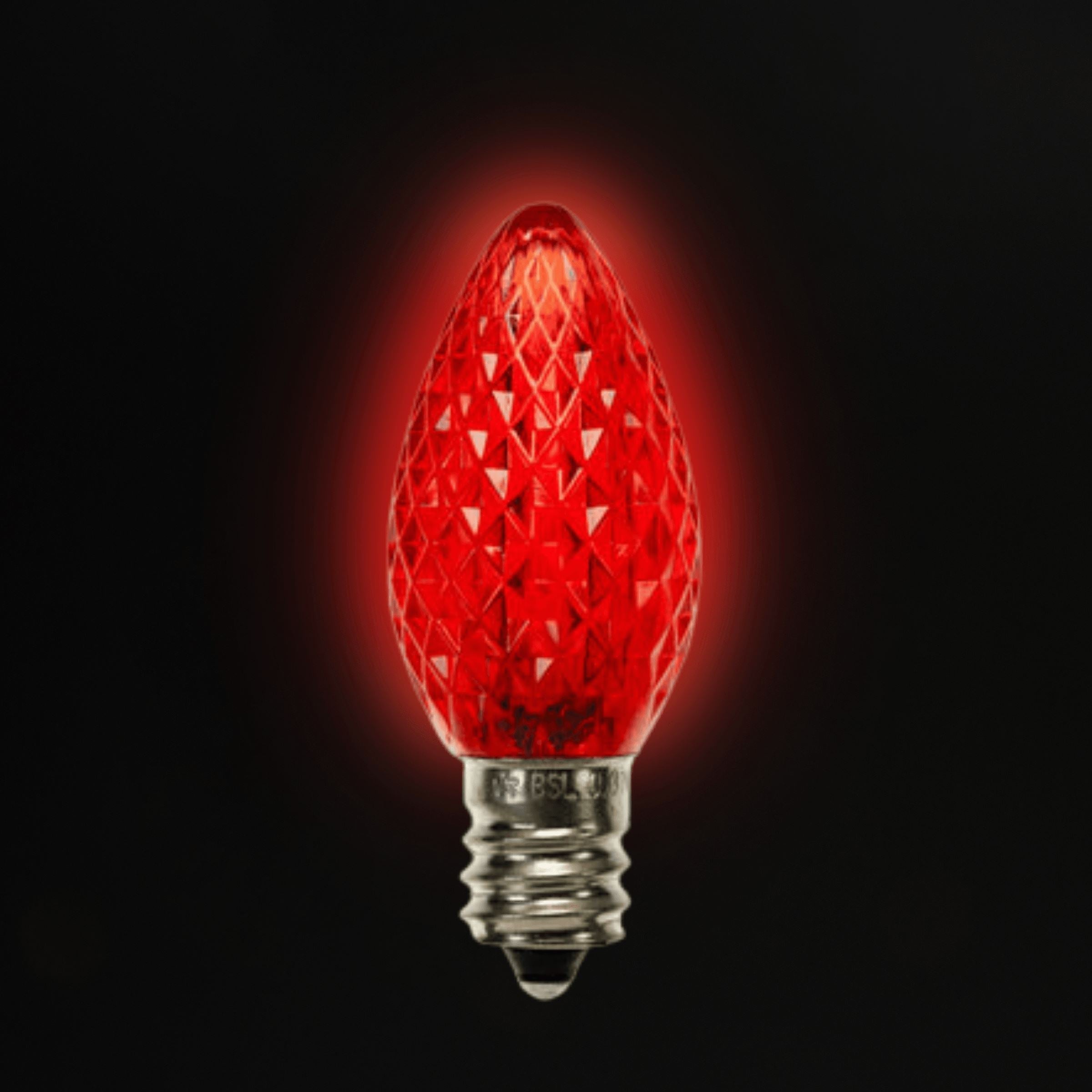 C7 LED Bulbs (25 Bulbs) Bulbs Lights for Christmas Red