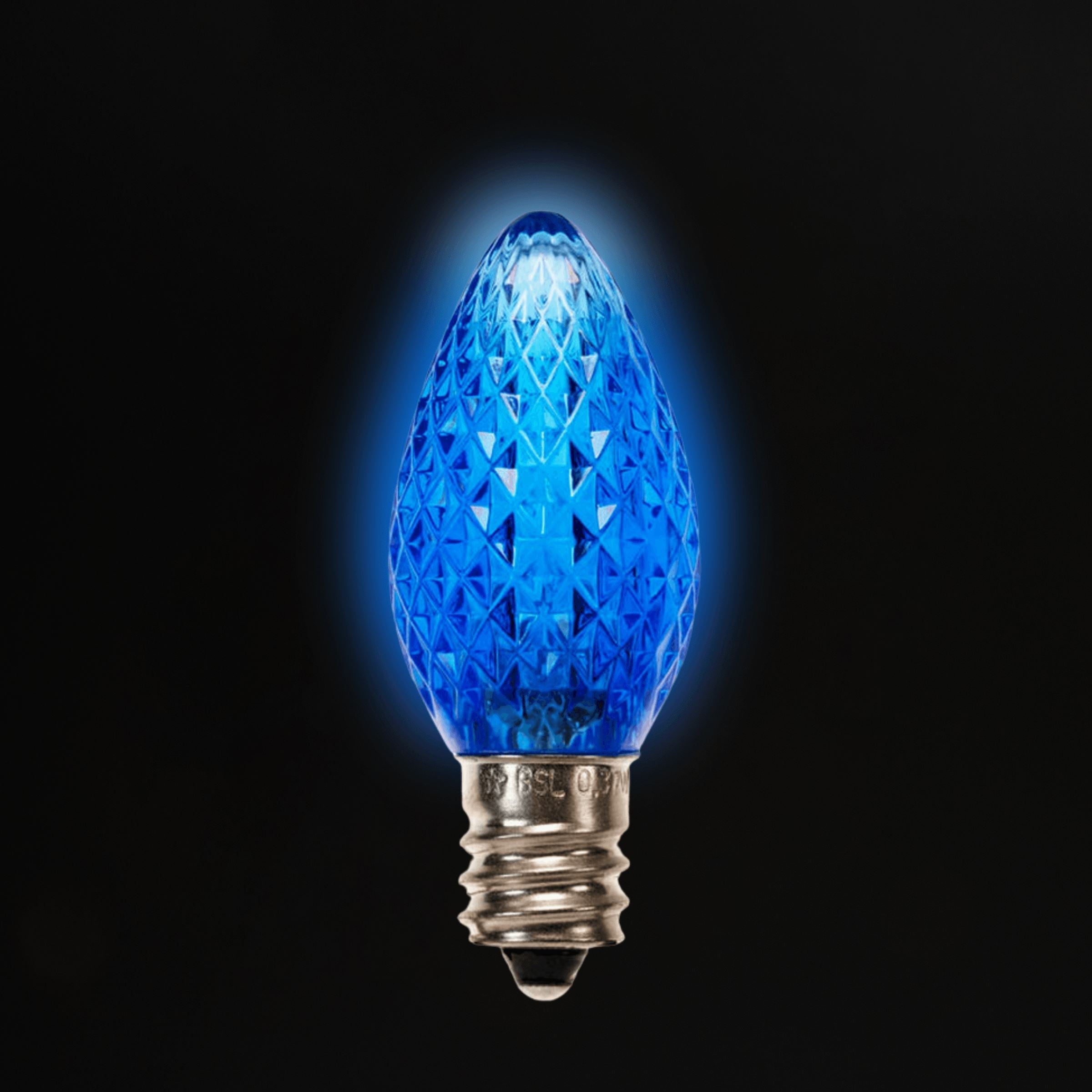C7 LED Twinkle Bulbs (25 Bulbs) Bulbs Lights for Christmas Blue