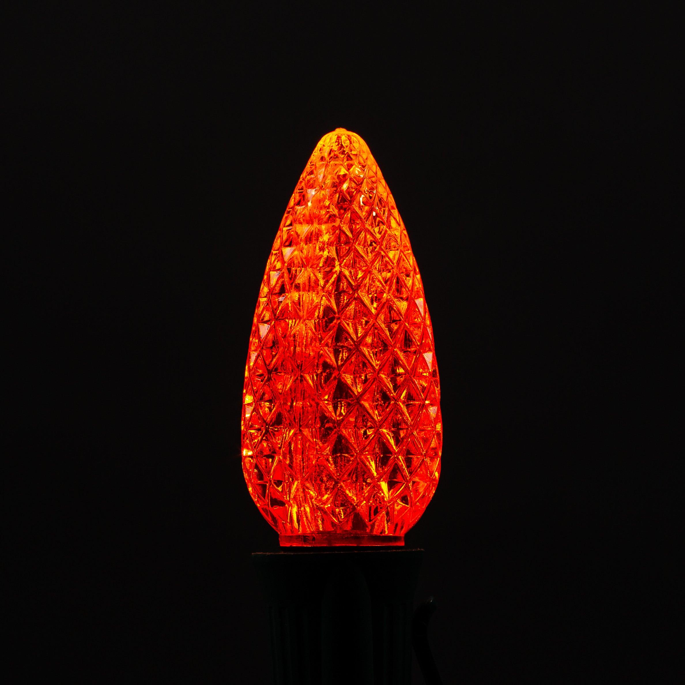 C9 LED Bulbs Bulbs Lights for Christmas Orange