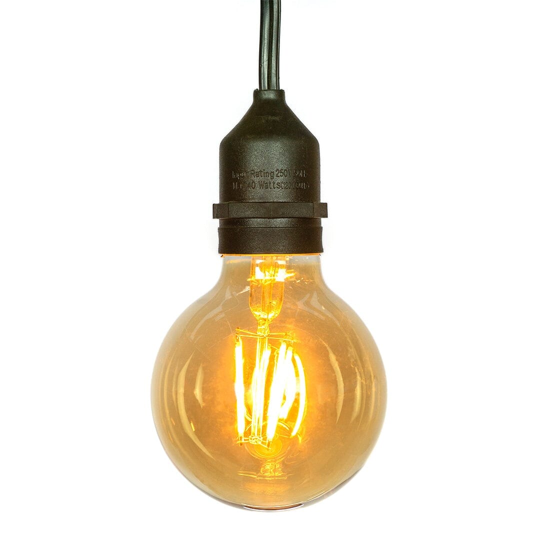 G80 Filament E26 base - Amber - 118mm Bulbs Lights for Christmas Amber