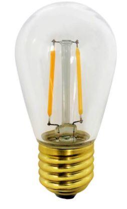S14 Patio Bulb - LED (2) Filament Warm White (boxed - 5 bulbs) Bulbs Lights for Christmas