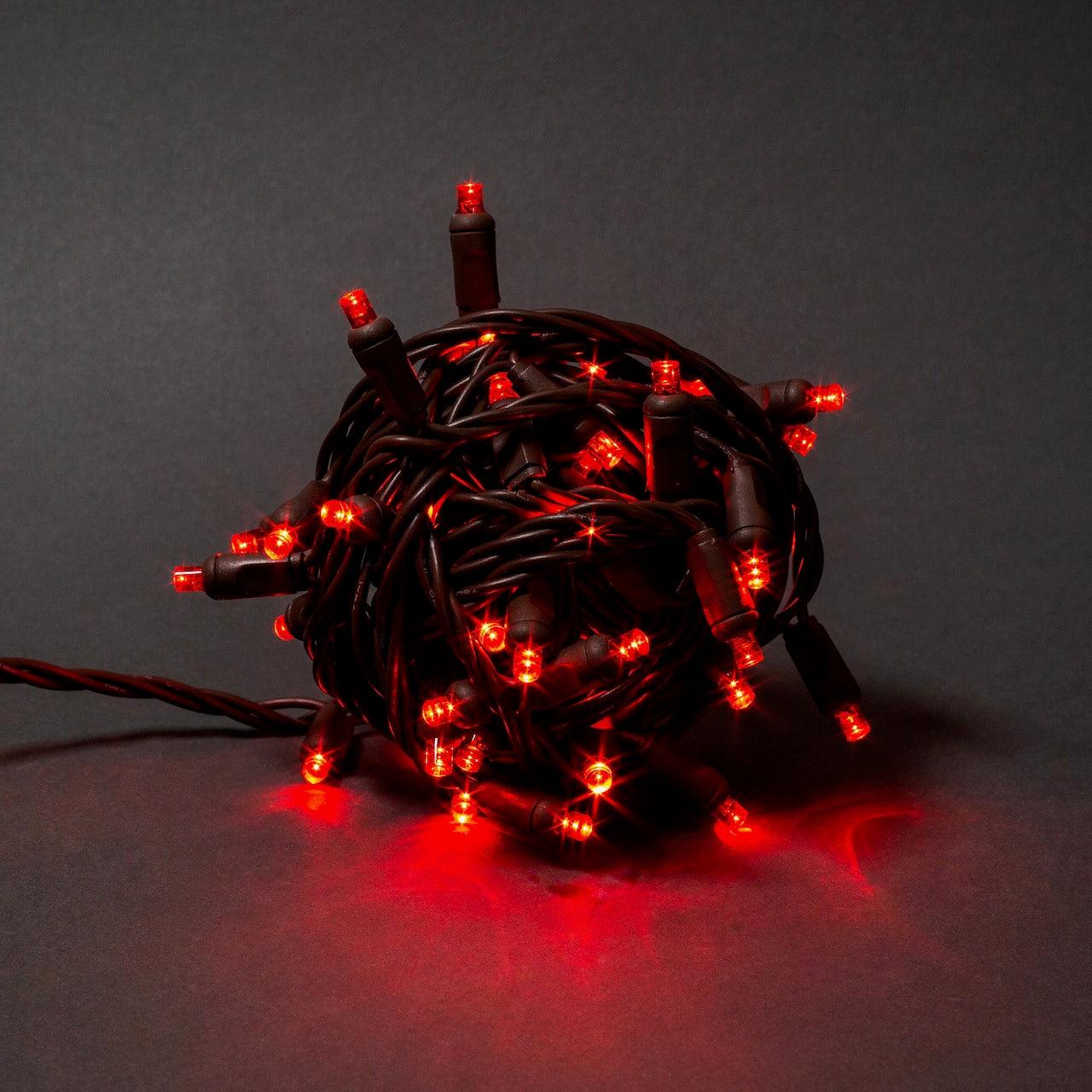 5mm Light Set 50ct Balled-4"- 6" Spacing (BW) Light Sets Lights for Christmas