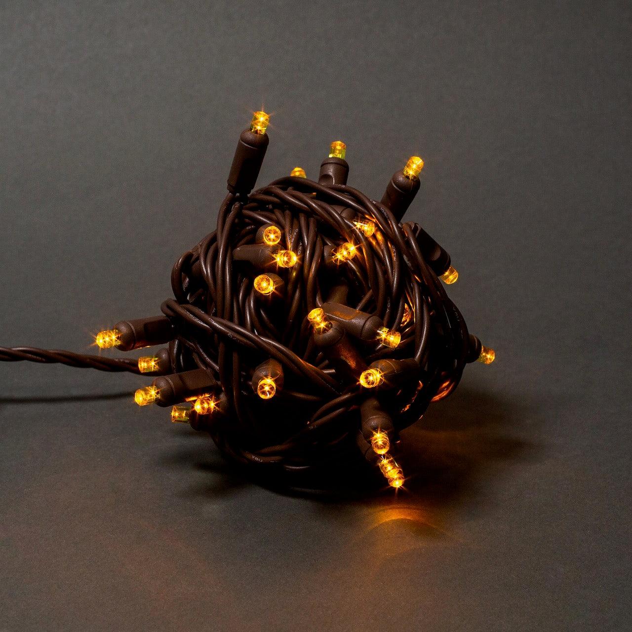 5mm Light Set 50ct Balled-4"- 6" Spacing (BW) Light Sets Lights for Christmas