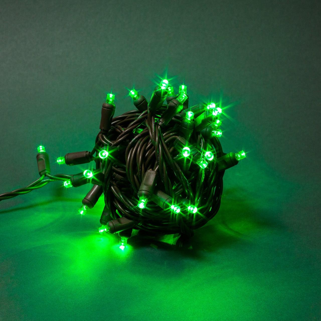 5mm Light Set 50ct Balled-4"- 6" Spacing (BW) Light Sets Lights for Christmas