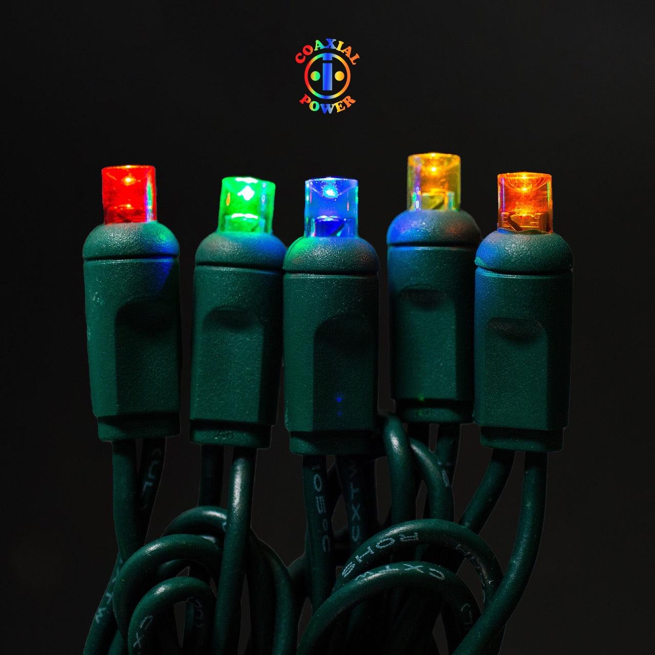5mm Light Set 50ct Balled- 6" Spacing (Coaxial) (GW) Light Sets Lights for Christmas Multi