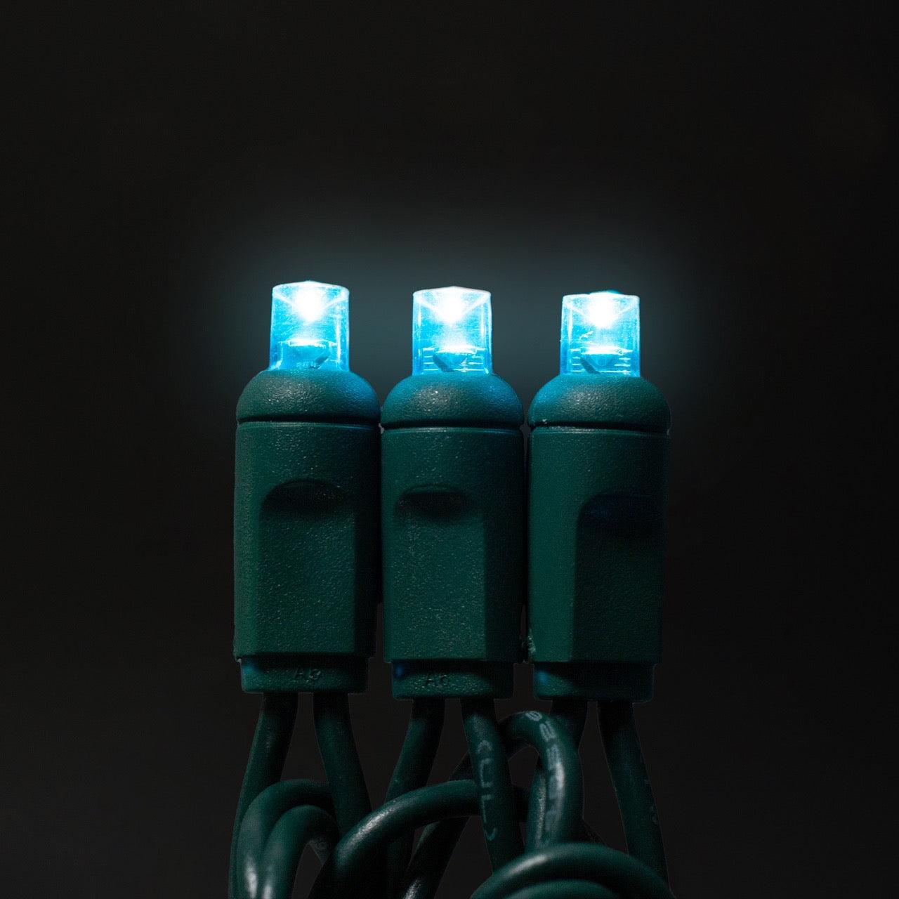 5mm Light Set 50ct Balled-6" Spacing (GW) Light Sets Lights for Christmas Teal