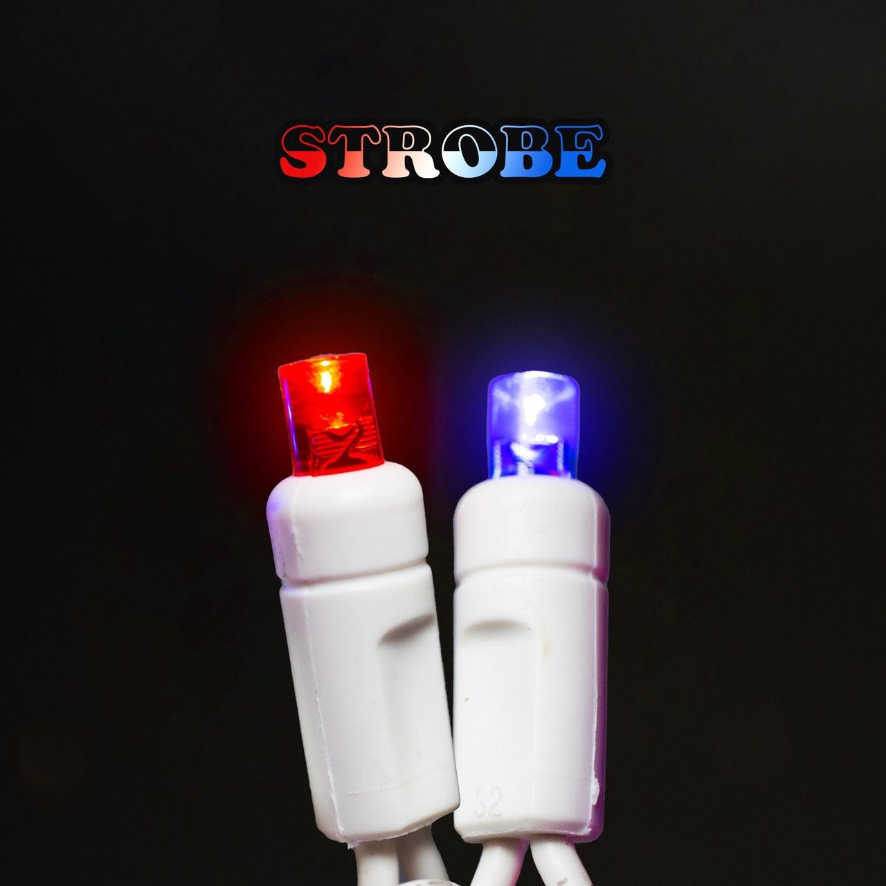 5mm Light Set 70ct Strobe Balled-4" Spacing (21') (WW) Light Sets Lights for Christmas