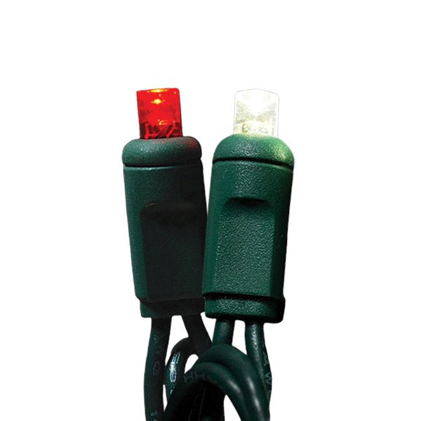 5mm Motion Light Set 50ct Balled-6" Spacing (Strobe / Twinkle) (Green Wire) Light Sets Lights for Christmas Candy Cane