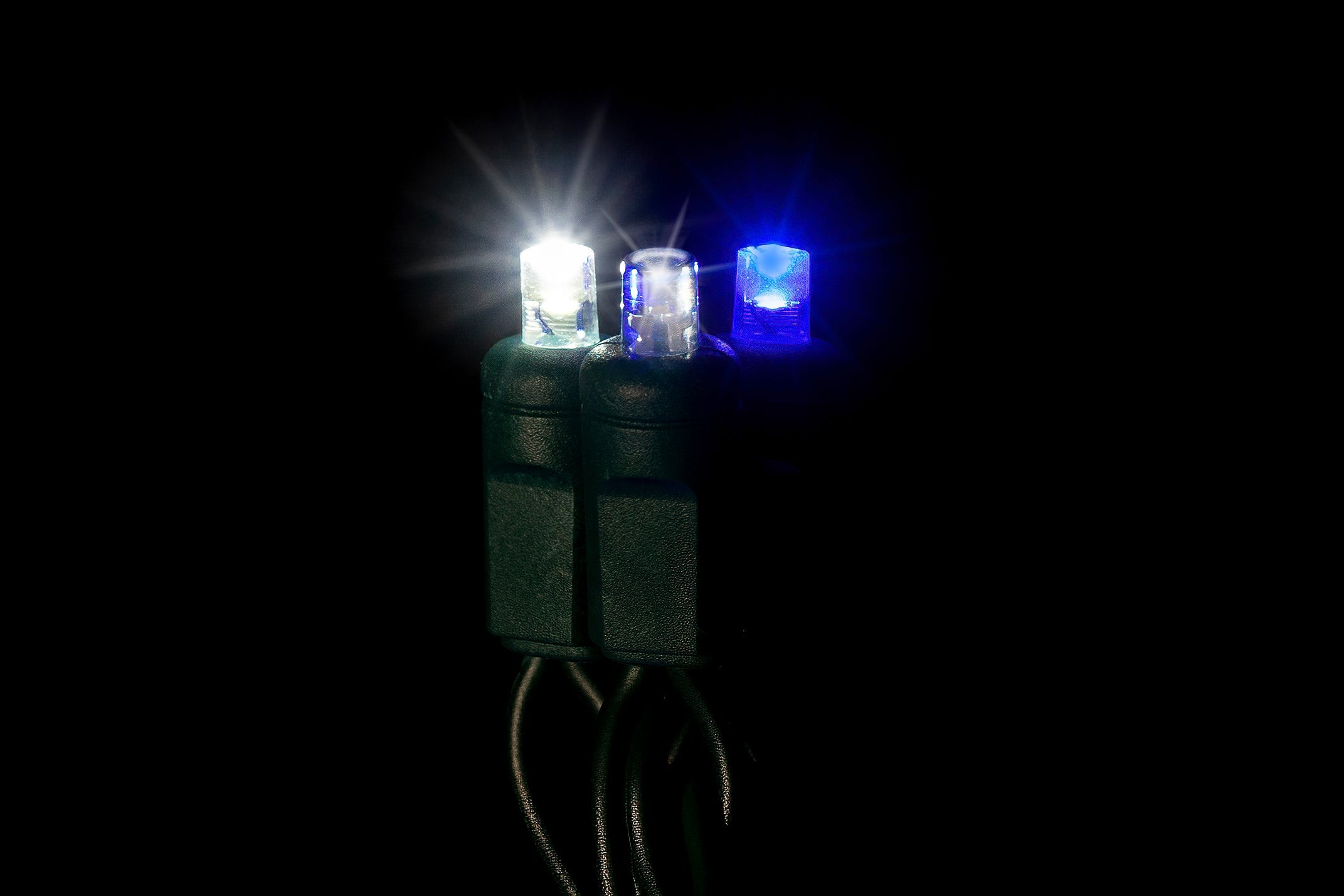 5mm Motion Light Set 50ct Balled-6" Spacing (Strobe / Twinkle) (Green Wire) Light Sets Lights for Christmas Frozen - Strobe (Blue/Pure White)