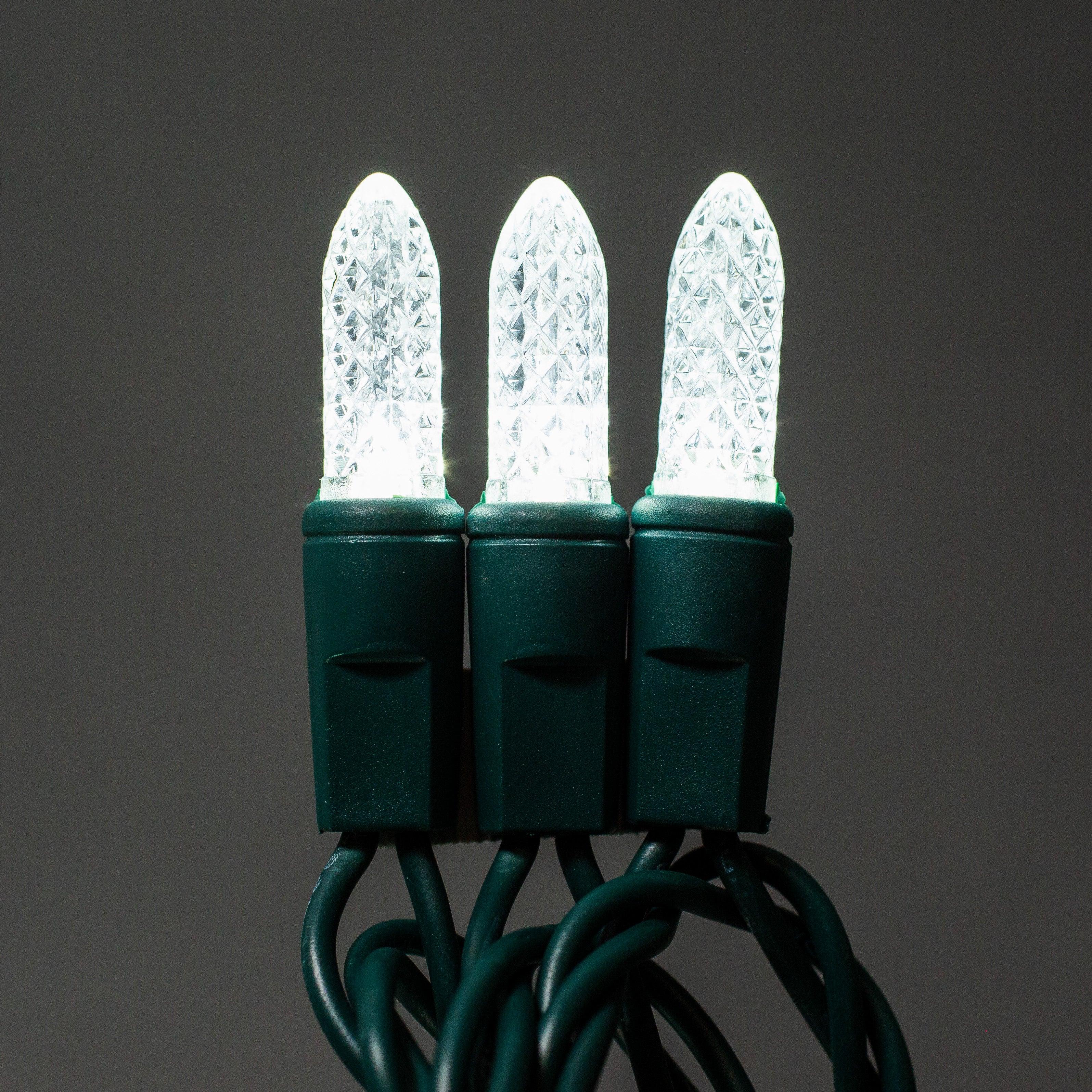 LED M8 50L Light Sets Lights for Christmas Pure White