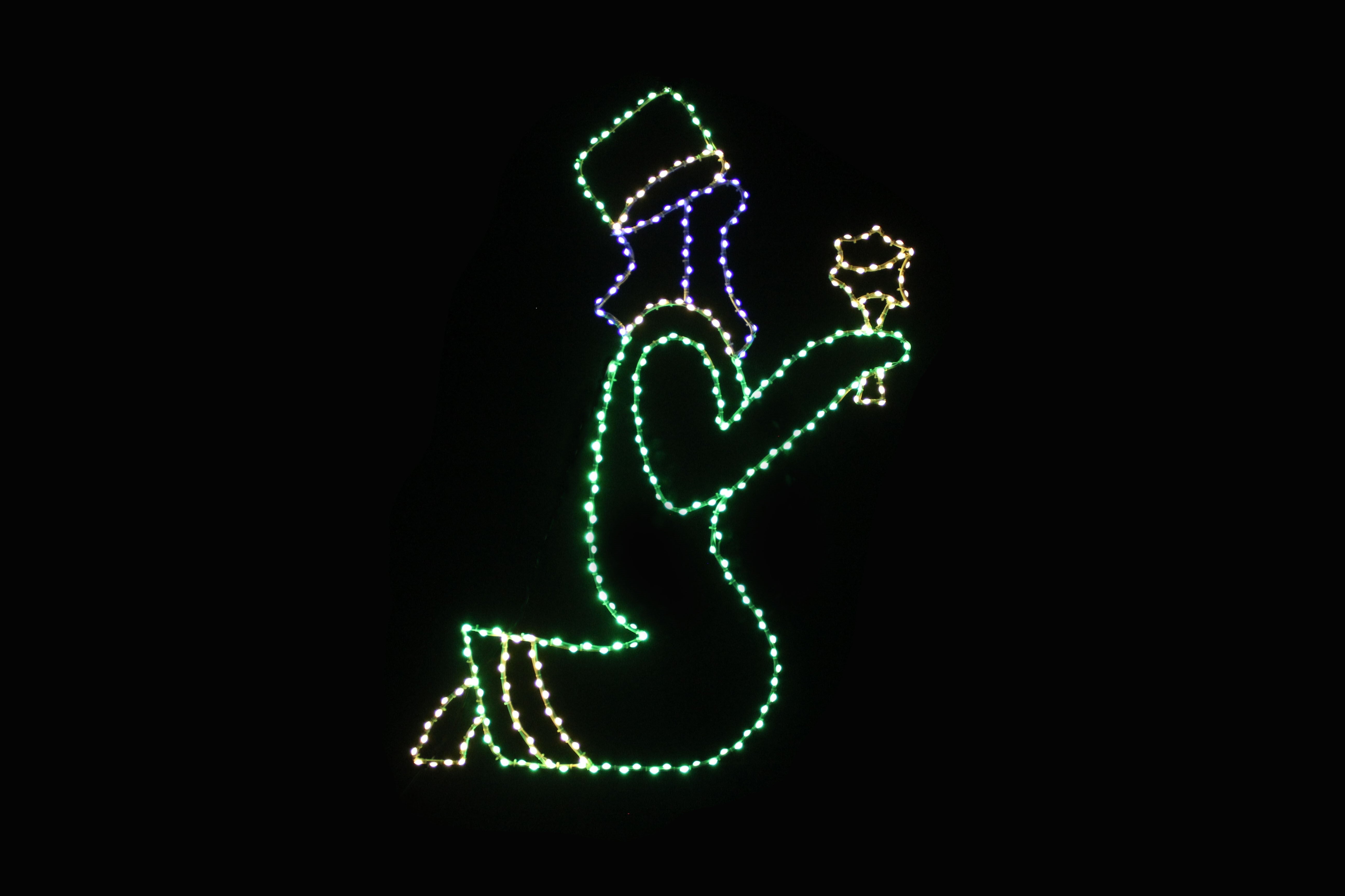 Nativity Scene - Wise Man Kneeling Lights for Christmas