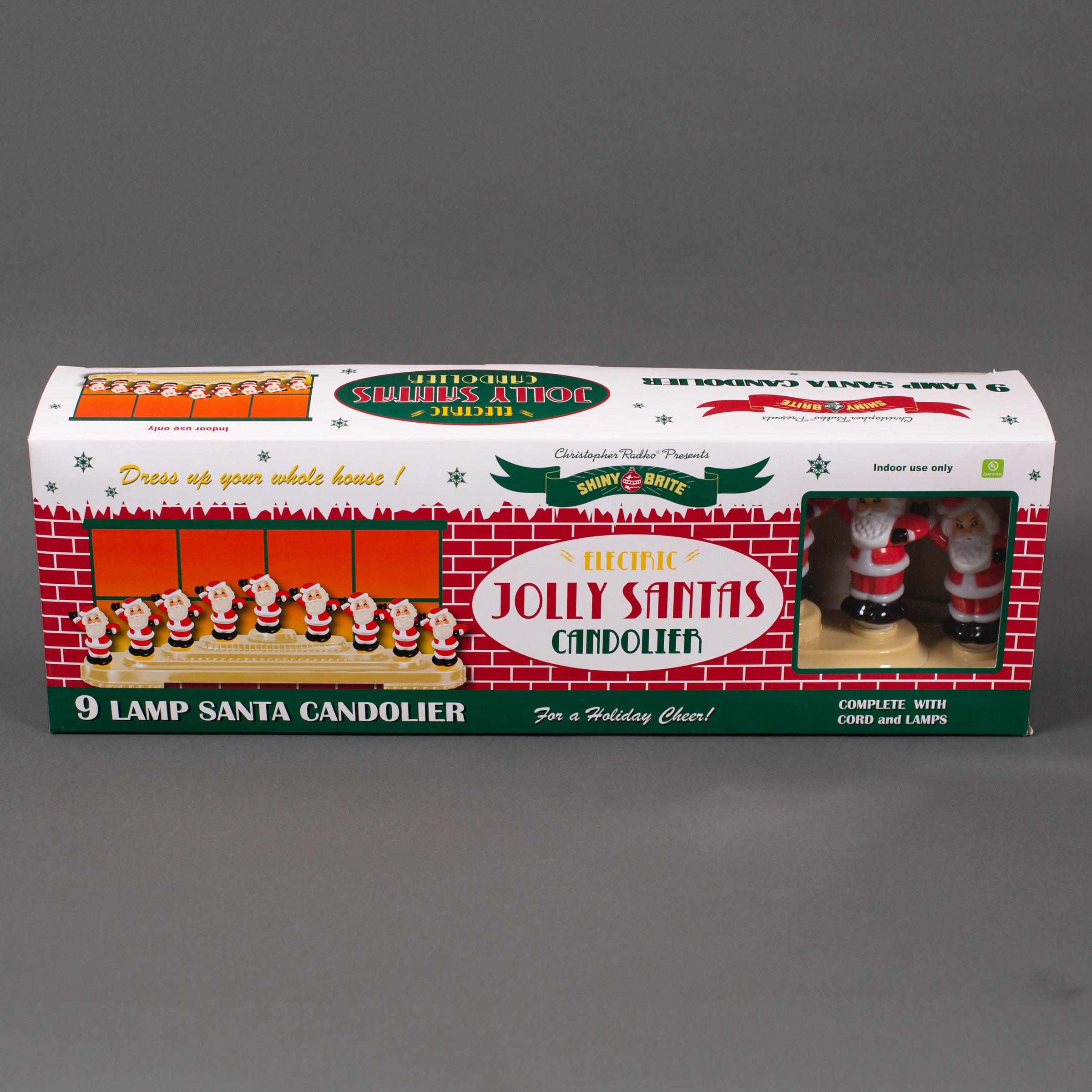 Holiday Splendor 9 Count Santa Light Candolier (Christopher Radko) Novelty Lights Lights for Christmas