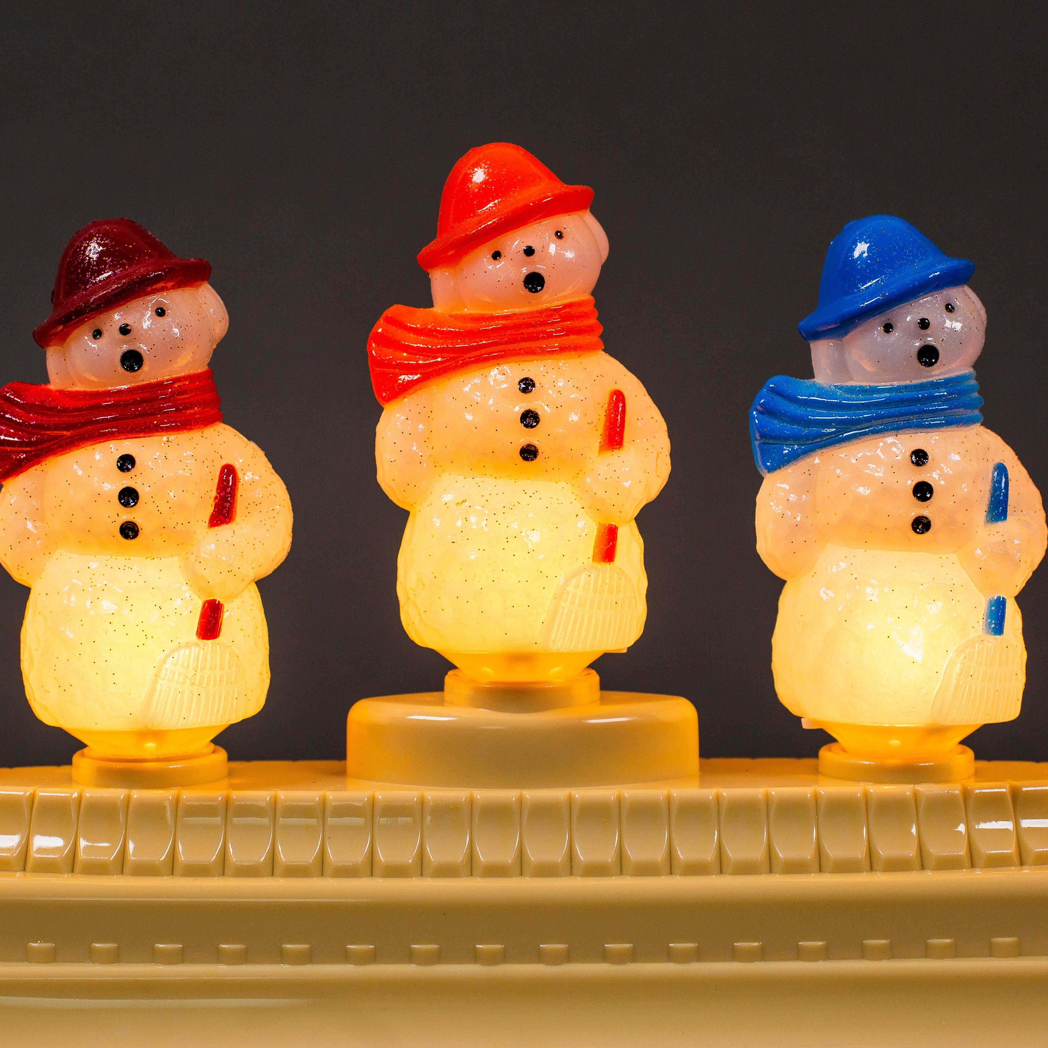 Holiday Splendor 9 Count Snowman Light Candolier (Christopher Radko) Novelty Lights Lights for Christmas