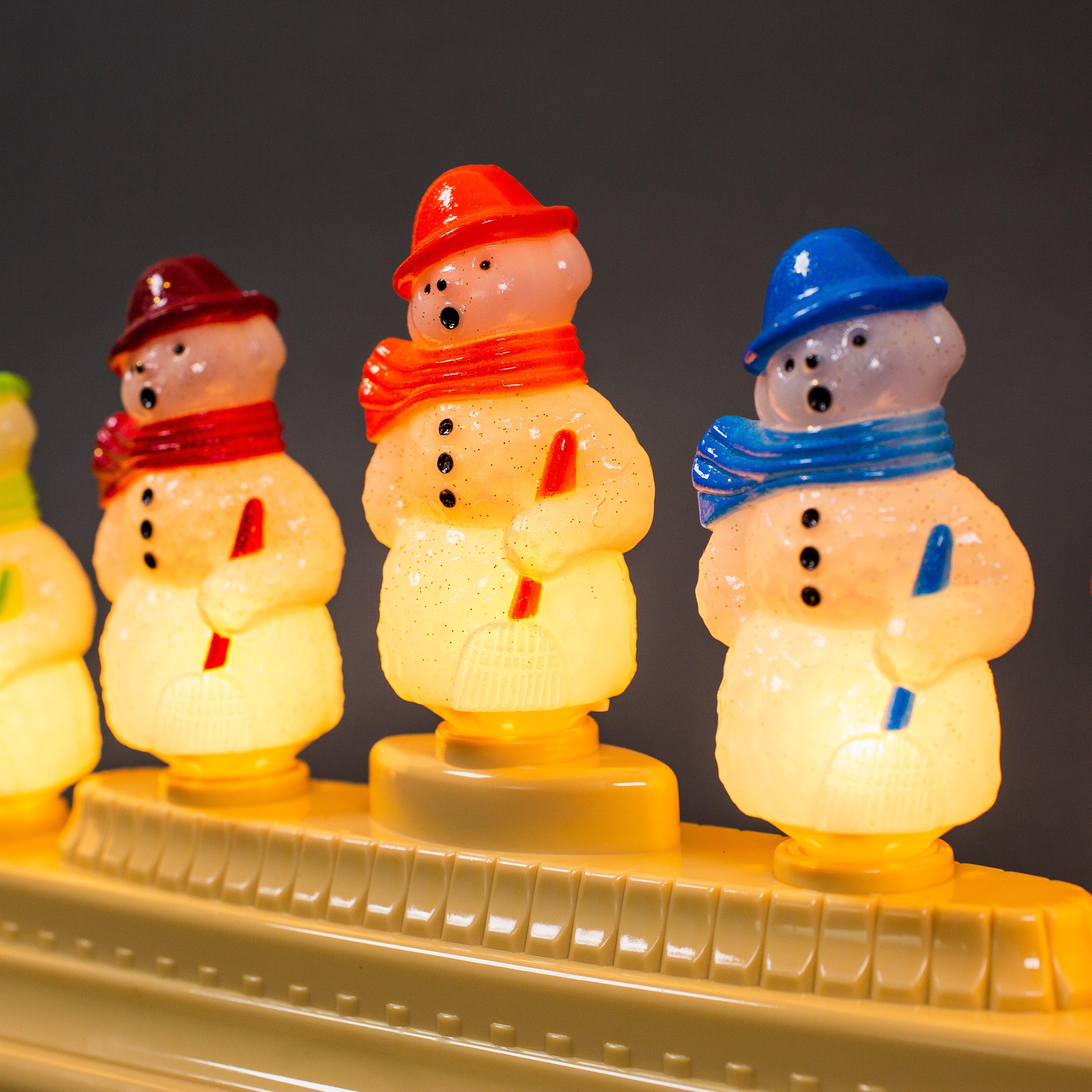 Holiday Splendor 9 Count Snowman Light Candolier (Christopher Radko) Novelty Lights Lights for Christmas