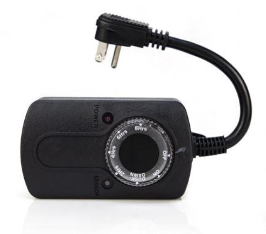 Photocell Timer - 15 amp- 2 outlets Power Lights for Christmas