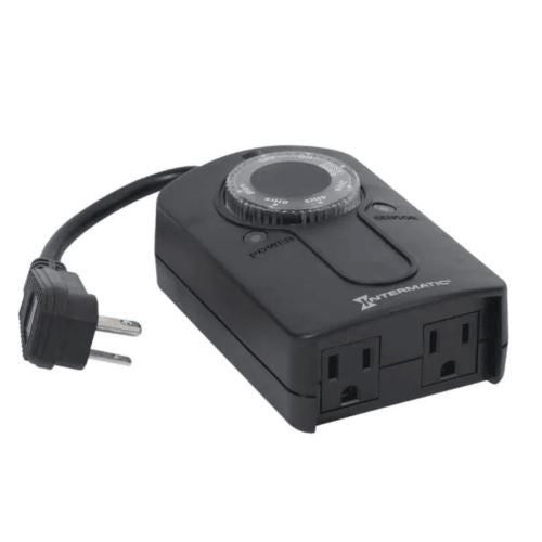 Photocell Timer - 15 amp- 2 outlets Power Lights for Christmas