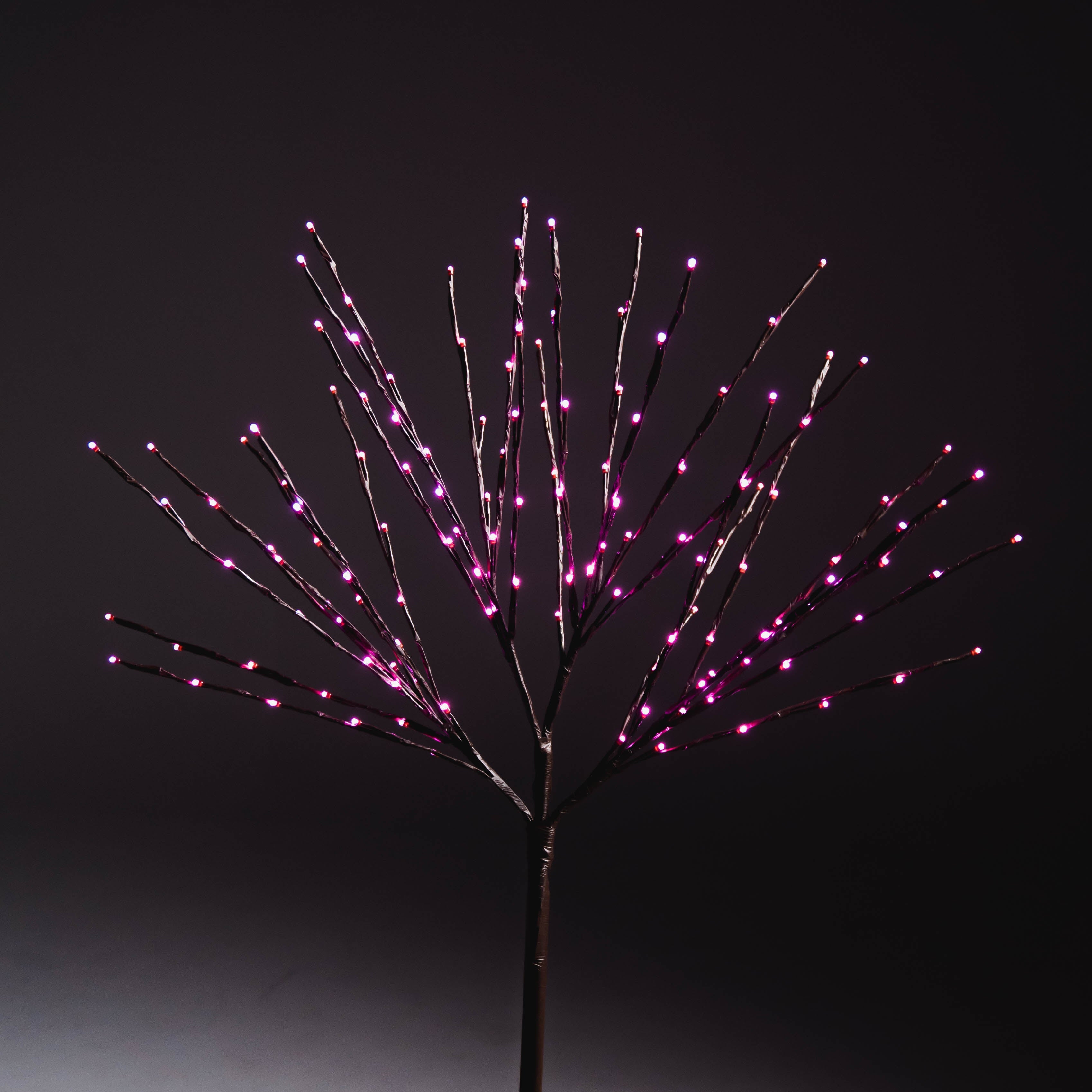 LED 36" Glimmer Spray Spheres Lights for Christmas Pink