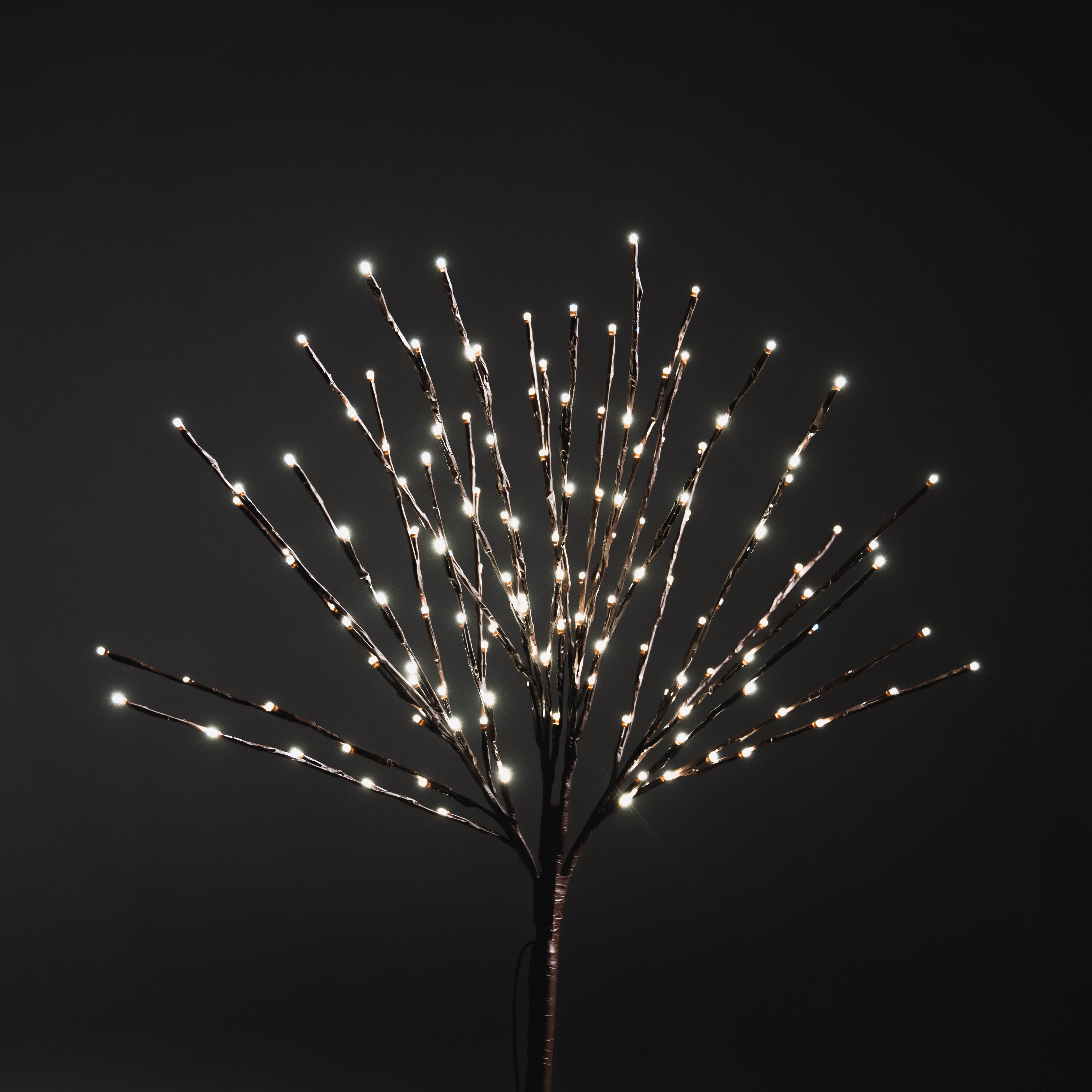 LED 36" Glimmer Spray Spheres Lights for Christmas Pure White