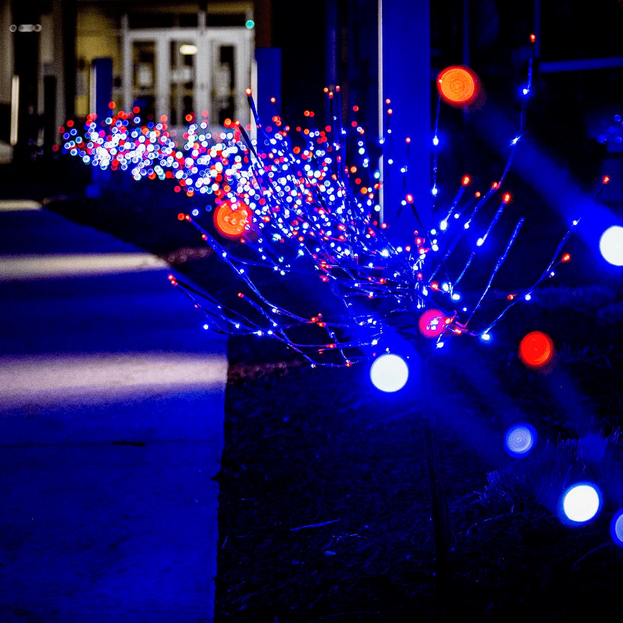 LED 36" Glimmer Spray Spheres Lights for Christmas