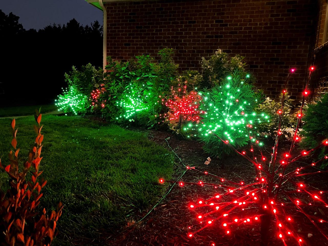 LED 36" Glimmer Spray Spheres Lights for Christmas