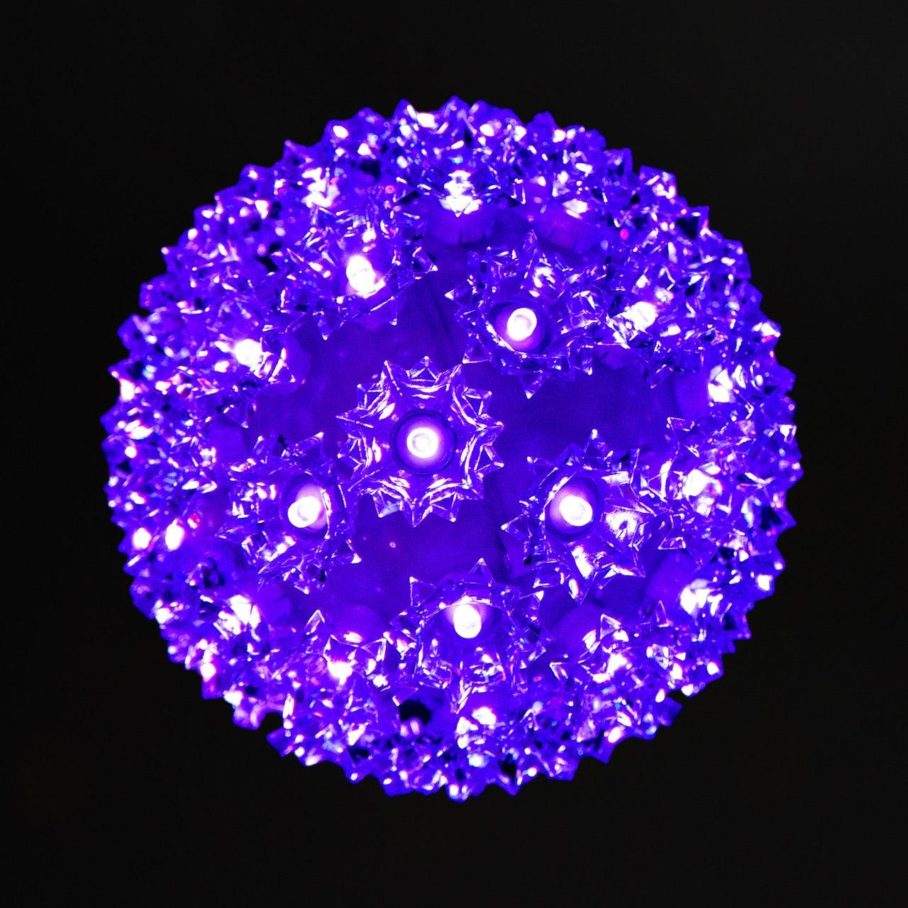 Retro Sphere - 7.5" Spheres Lights for Christmas Purple