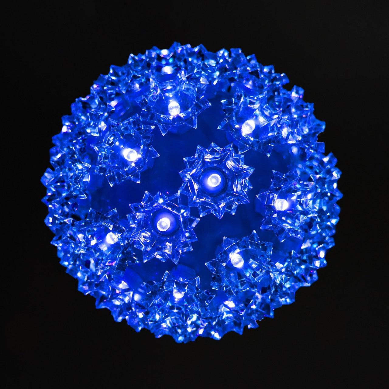 Retro Sphere - 7.5" Spheres Lights for Christmas Blue