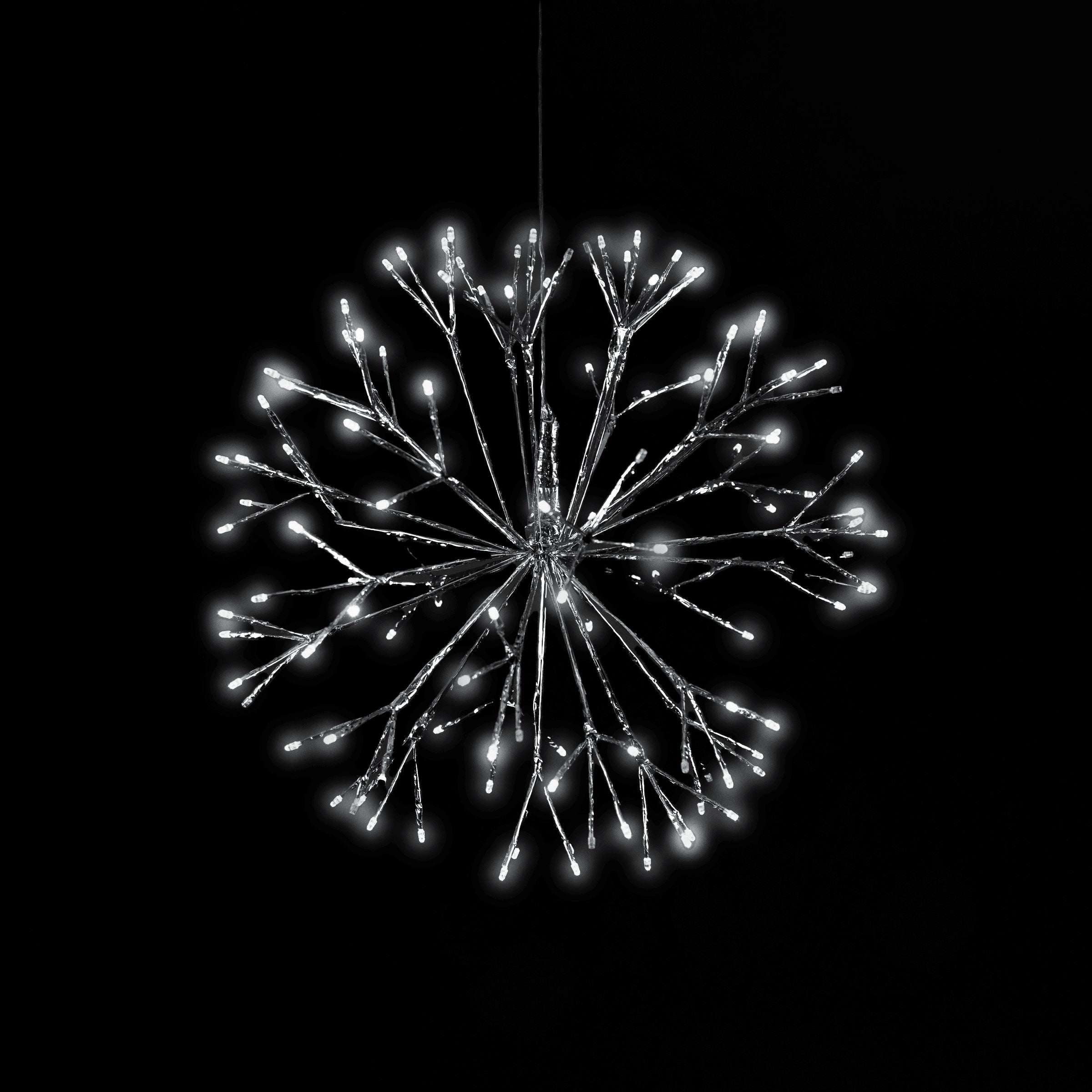 Ultrabrite Sphere Spheres Lights for Christmas 16" Pure White
