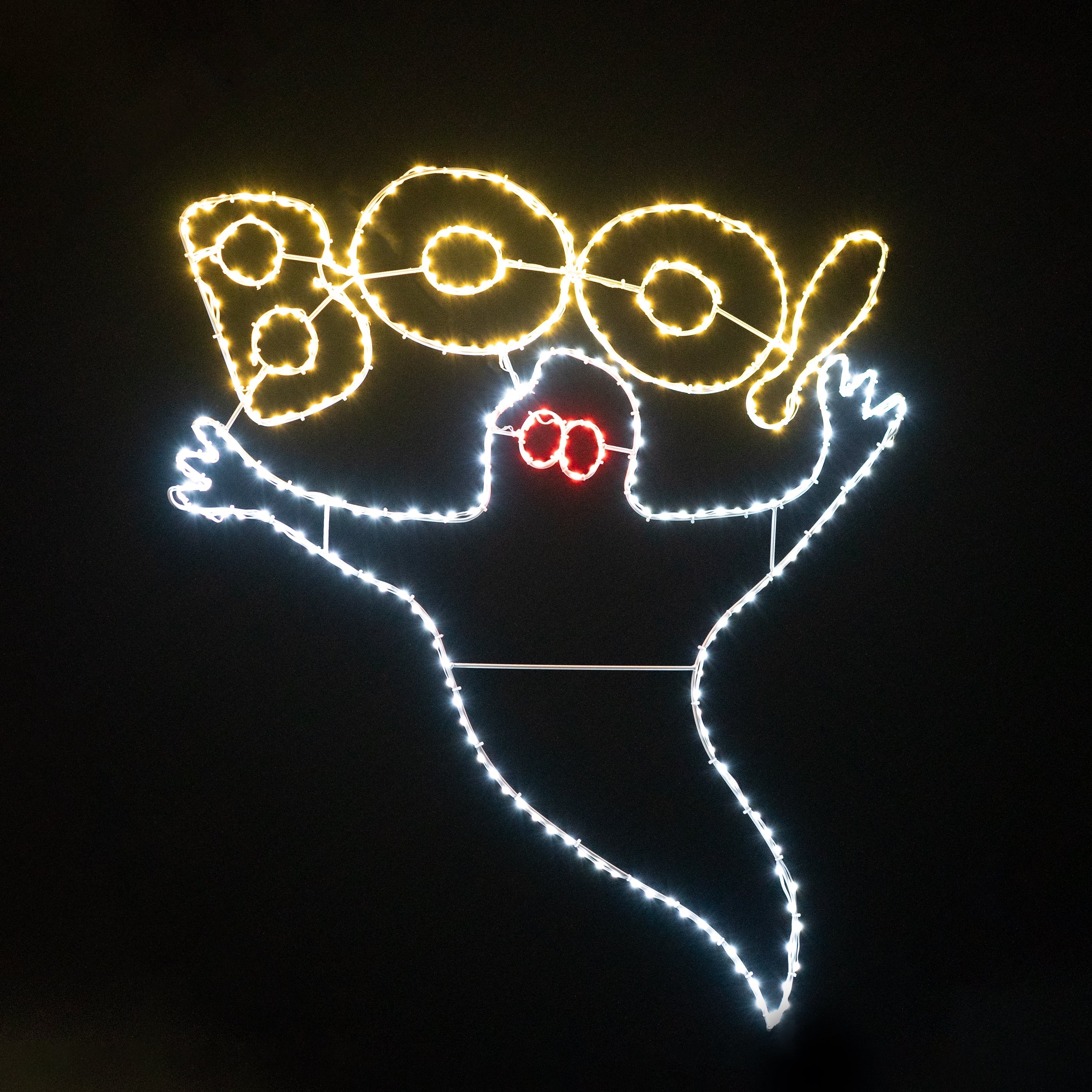 Ghost with Boo Wire Decor - 40" Wire Décor Lights for Christmas
