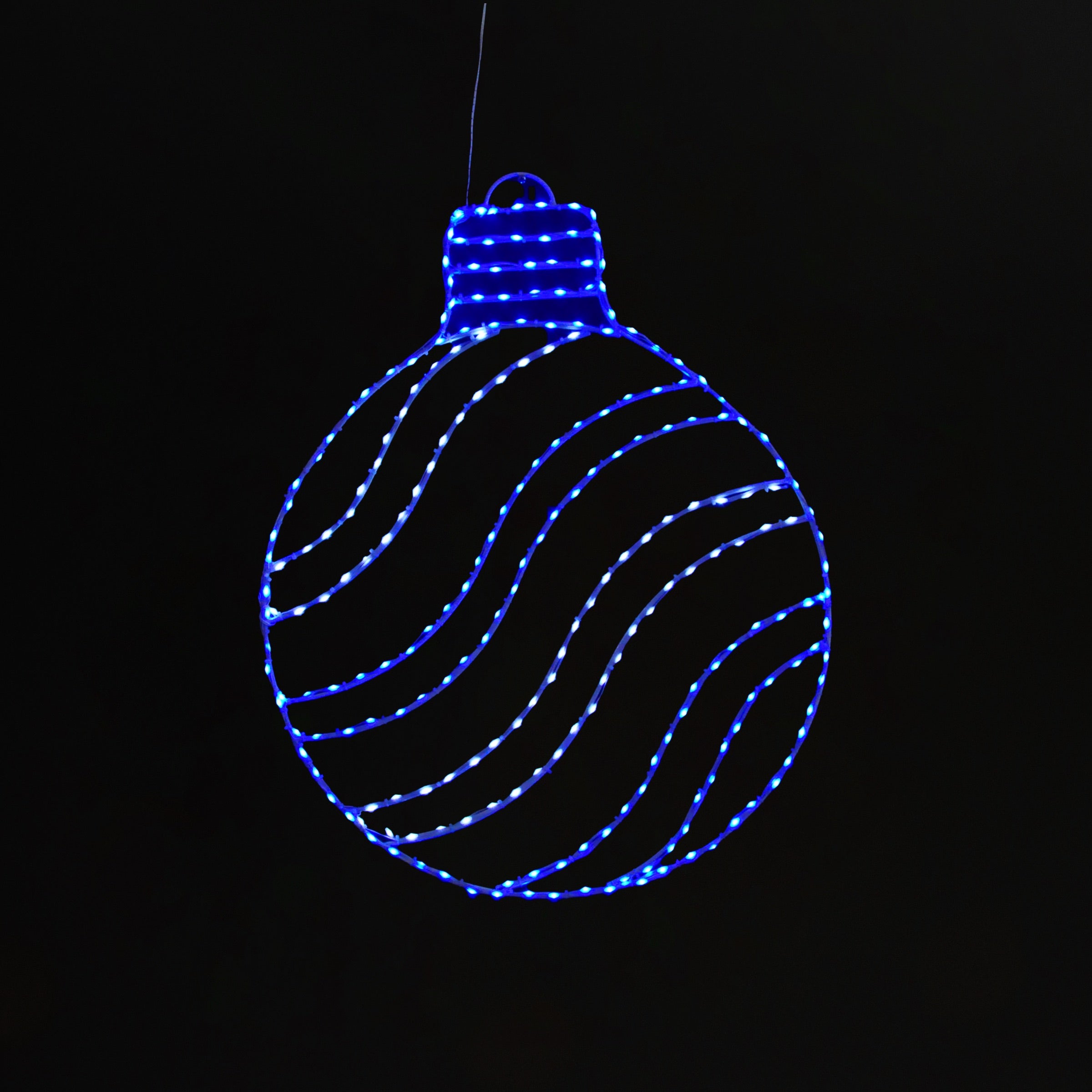 Round Ornament 30" Wire Décor Wire Décor Lights for Christmas Frozen