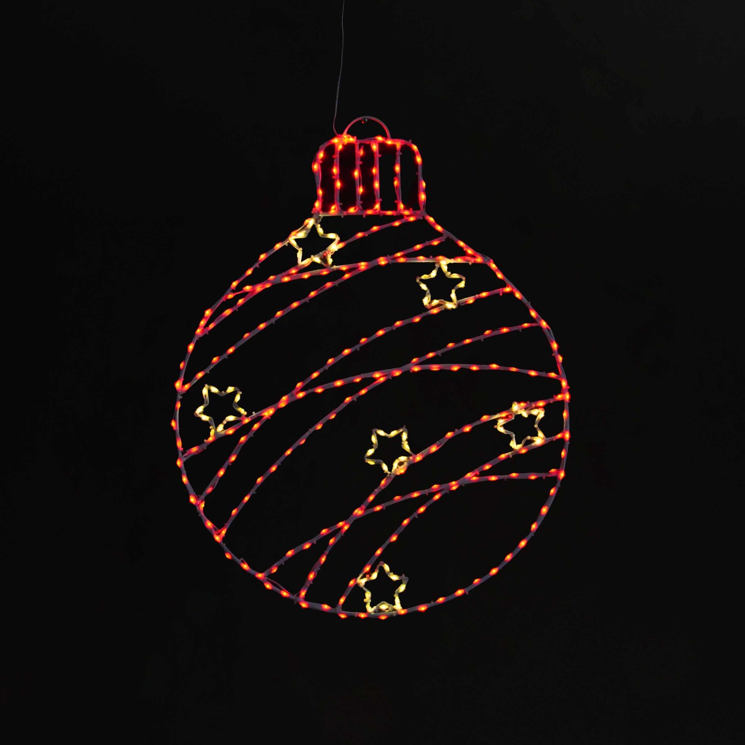 Round Ornament 30" Wire Décor Wire Décor Lights for Christmas Twinkle