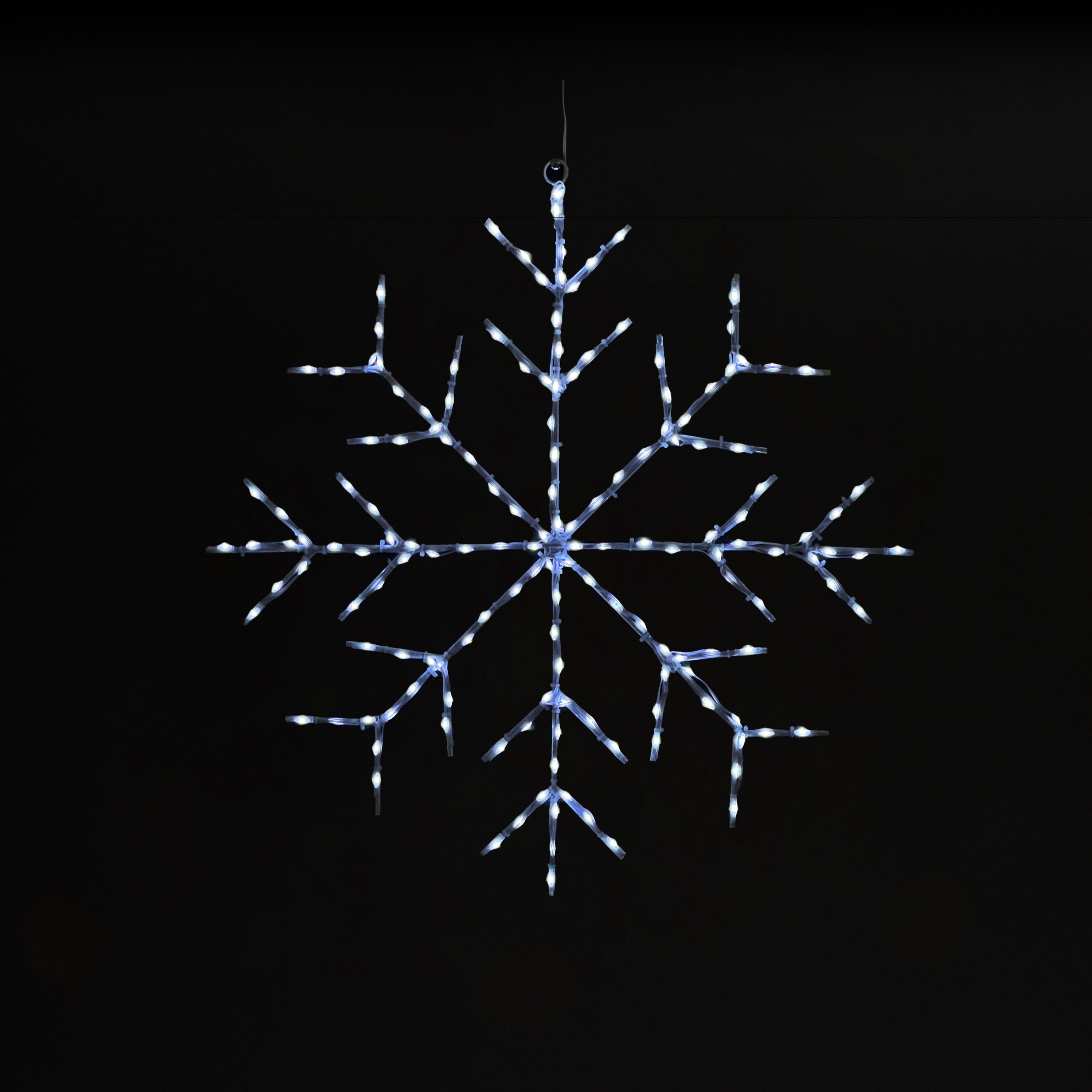 Snowflake 30" Wire Décor Wire Décor Lights for Christmas Pure White