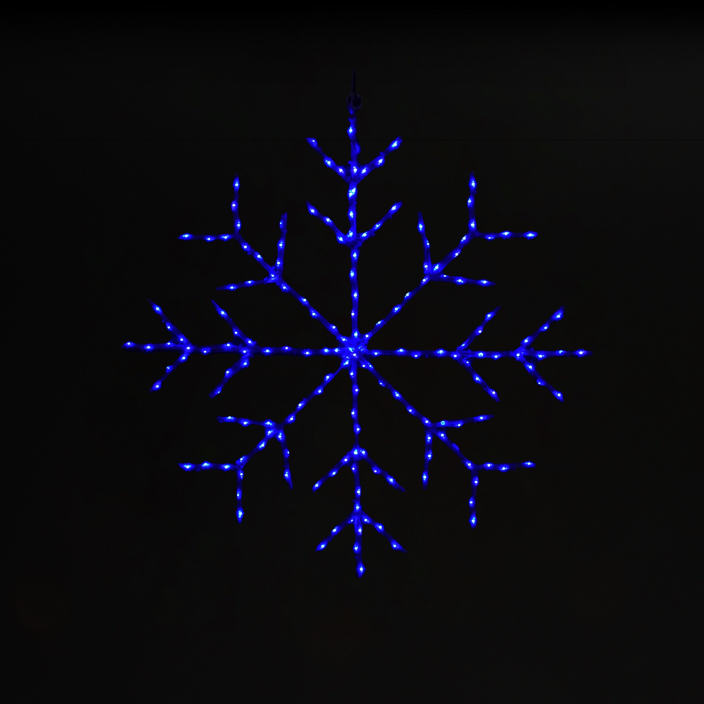 Snowflake 30" Wire Décor Wire Décor Lights for Christmas Blue