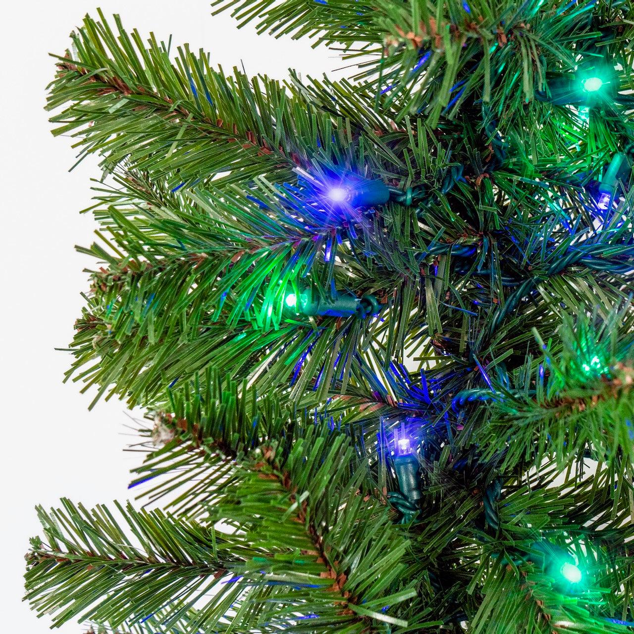 Sequoia Fir Garland - 9' Wreaths & Garland Lights for Christmas Ocean - Blue/Teal