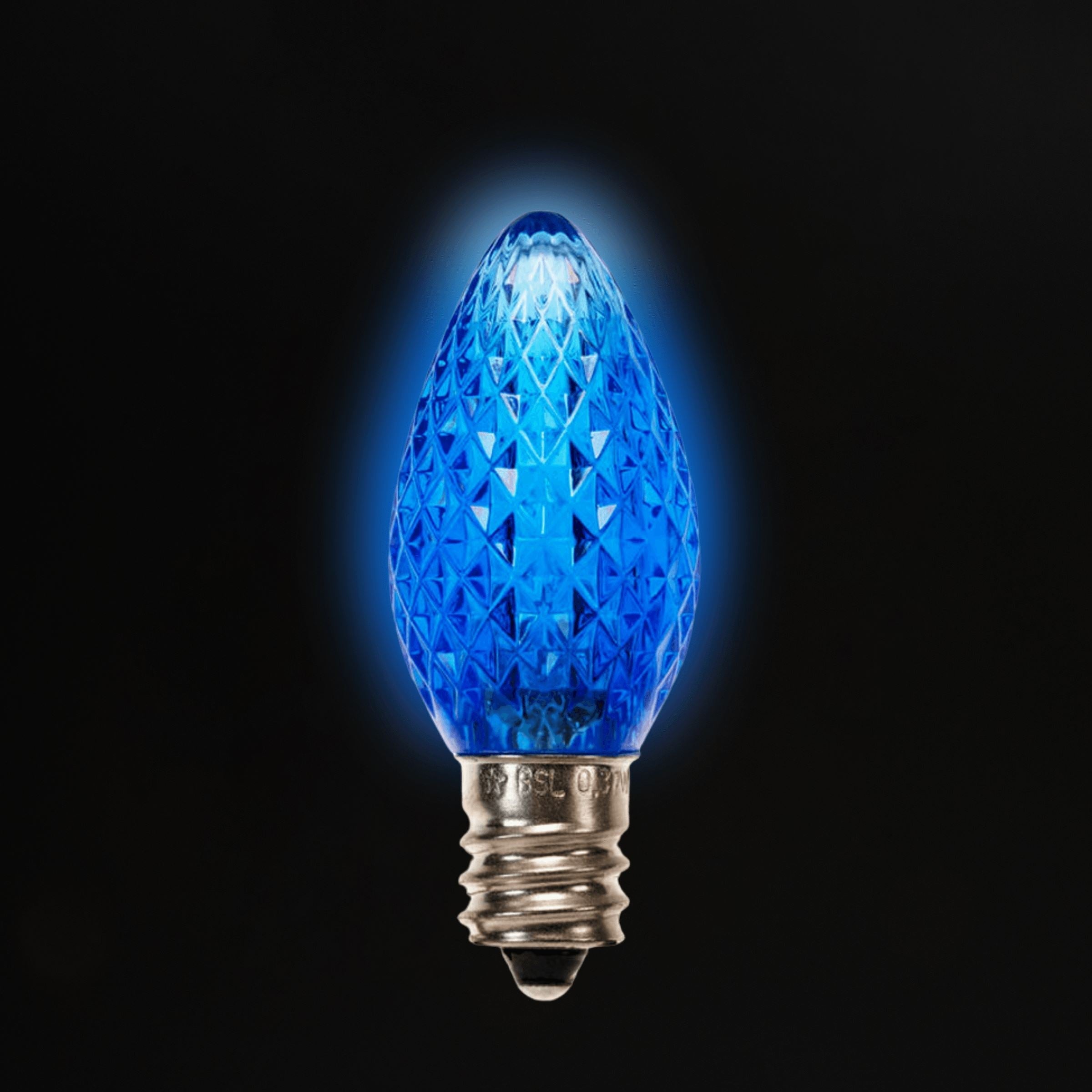 C7 LED Bulbs (25 Bulbs) Bulbs Lights for Christmas Blue 