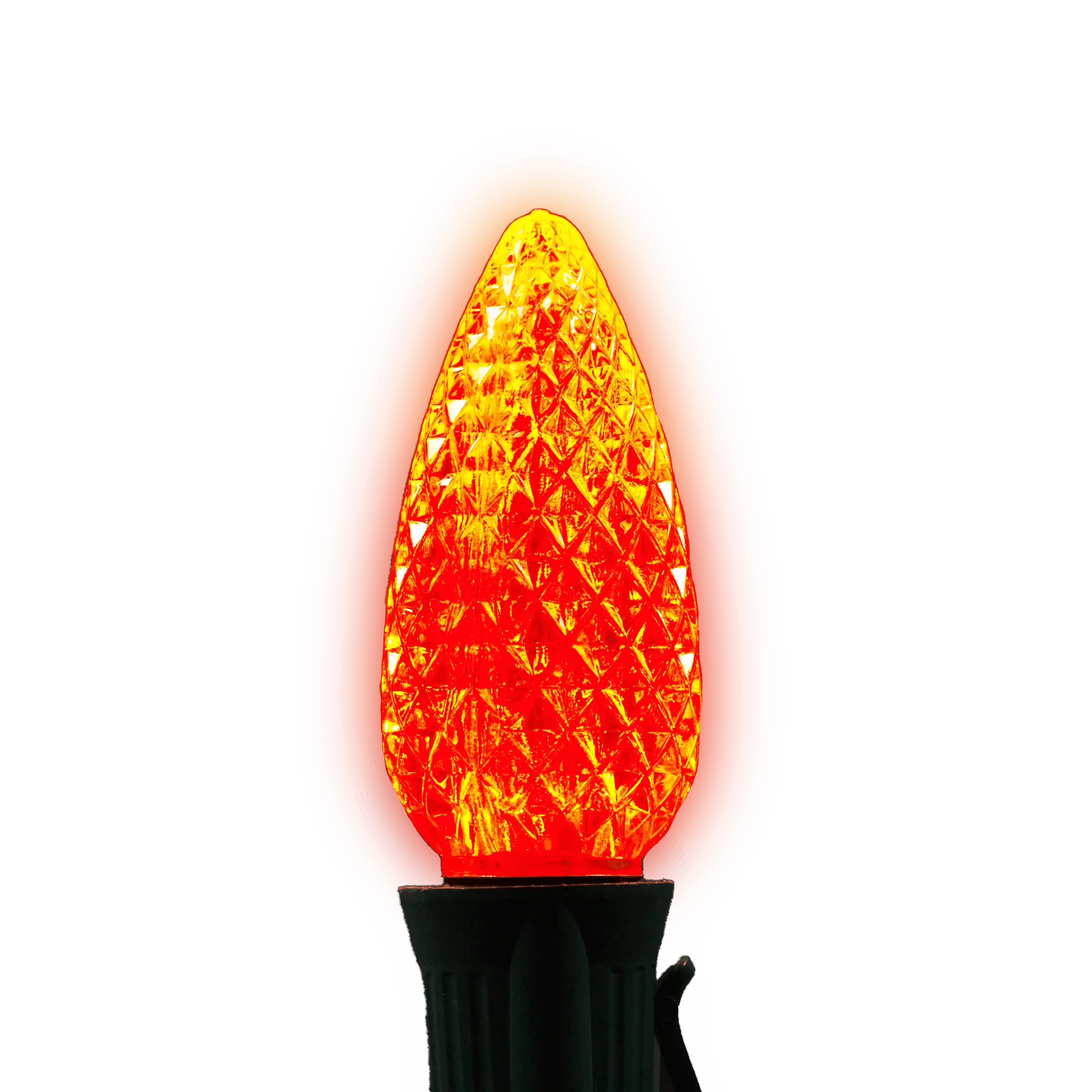 C9 LED Twinkle Bulbs Bulbs Lights for Christmas Orange 