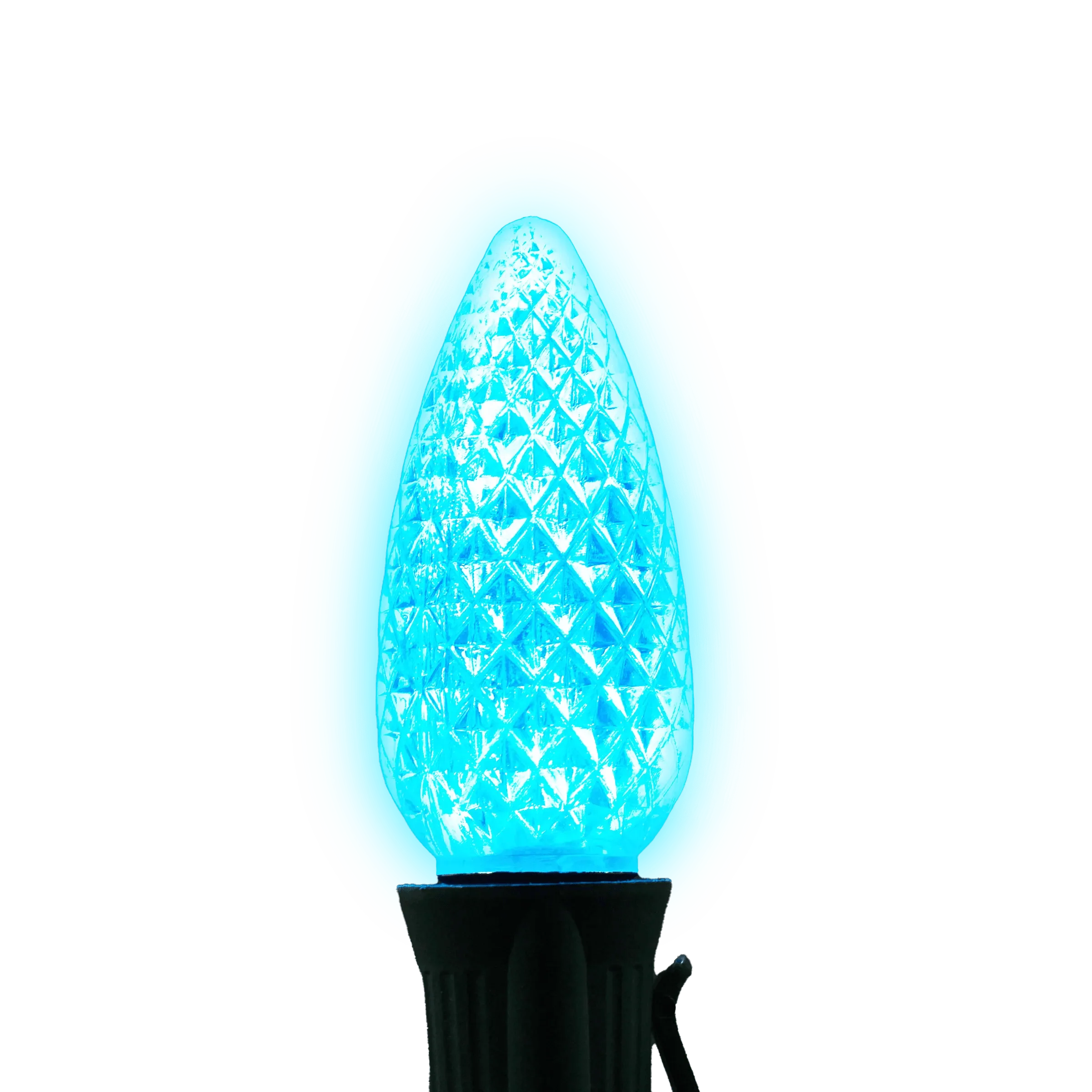 C9 LED Twinkle Bulbs Bulbs Lights for Christmas Teal 