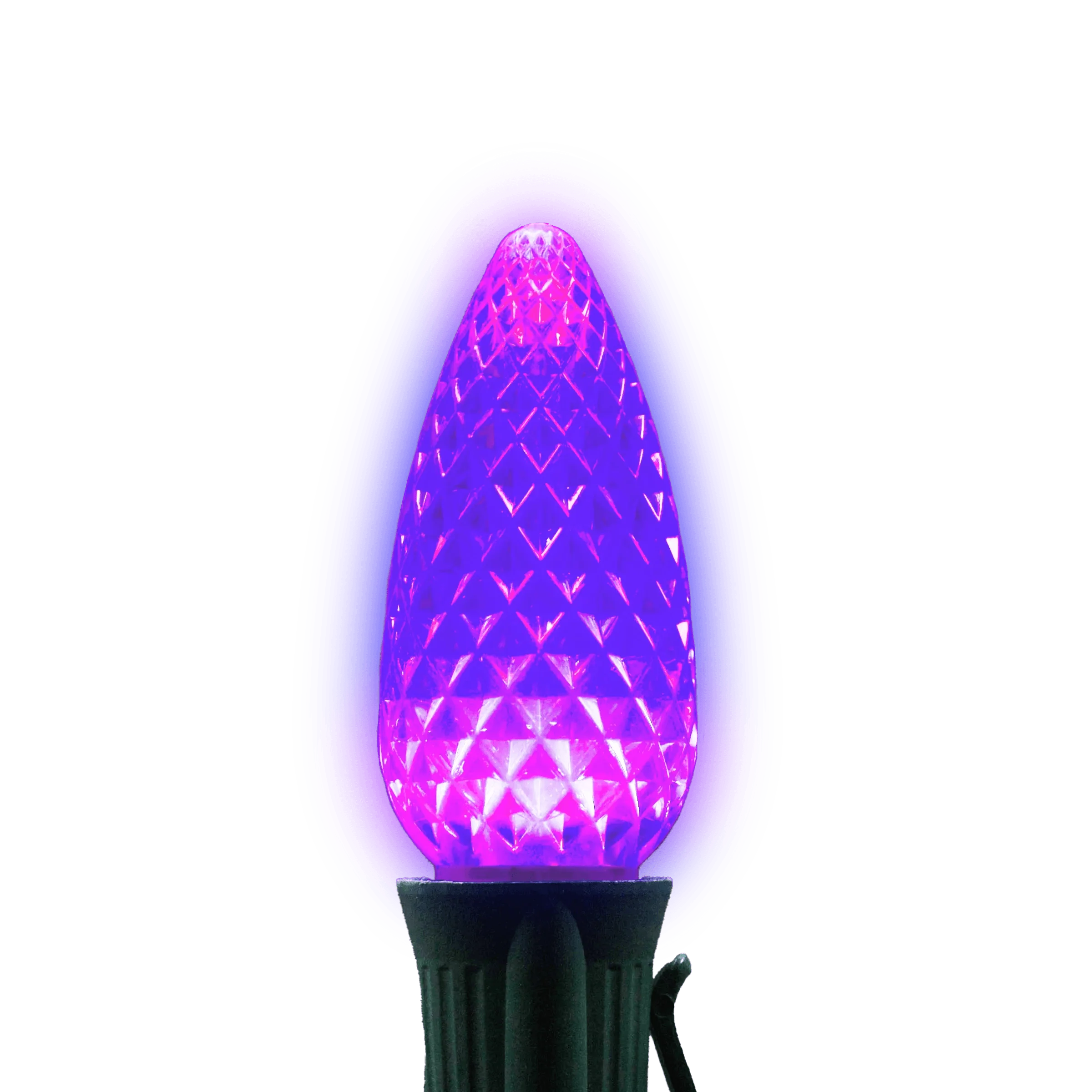 C9 LED Twinkle Bulbs Bulbs Lights for Christmas Purple 