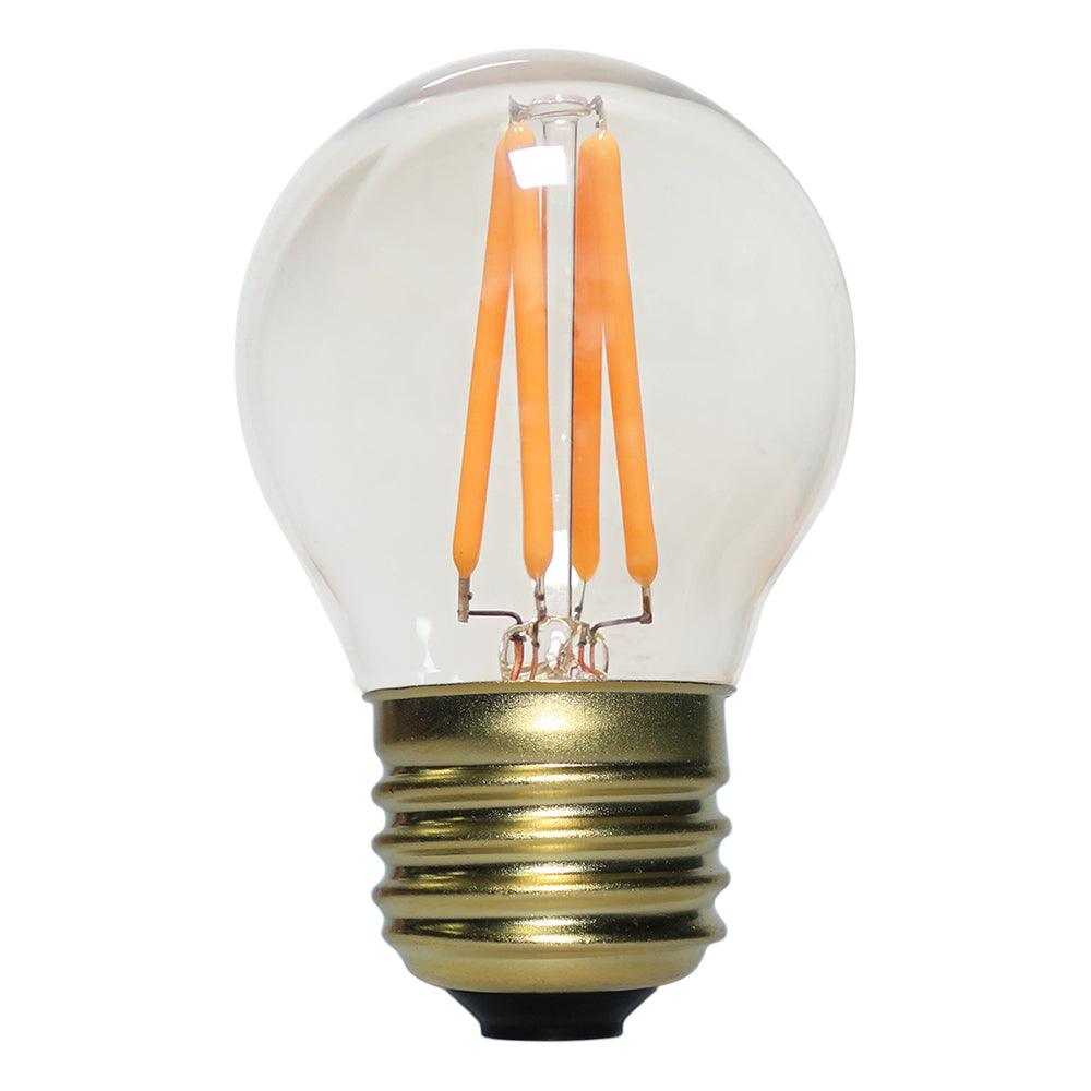 G45 Filament 4W - Amber - 70mm Bulbs Lights for Christmas 