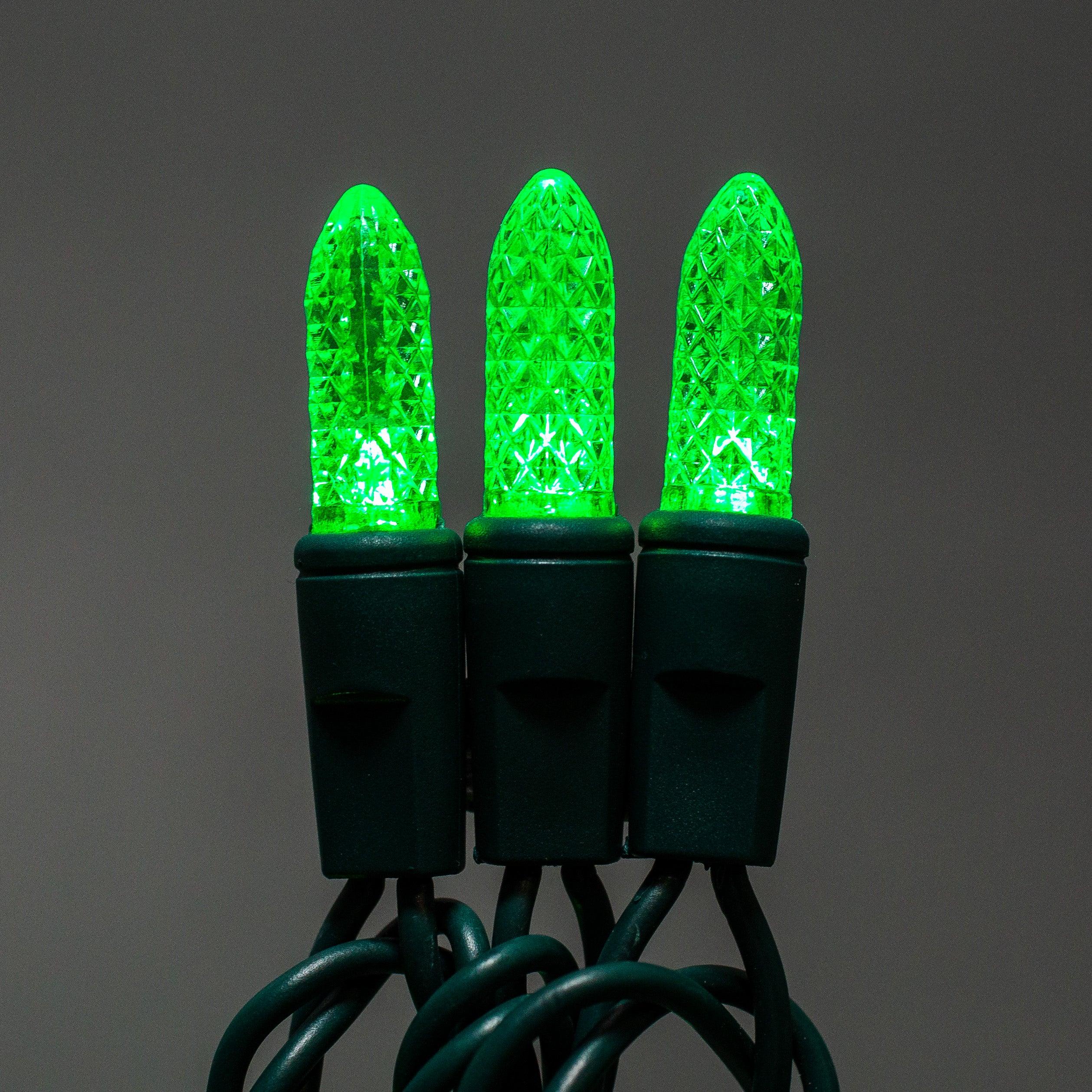 LED M8 50L Light Sets Lights for Christmas Green 