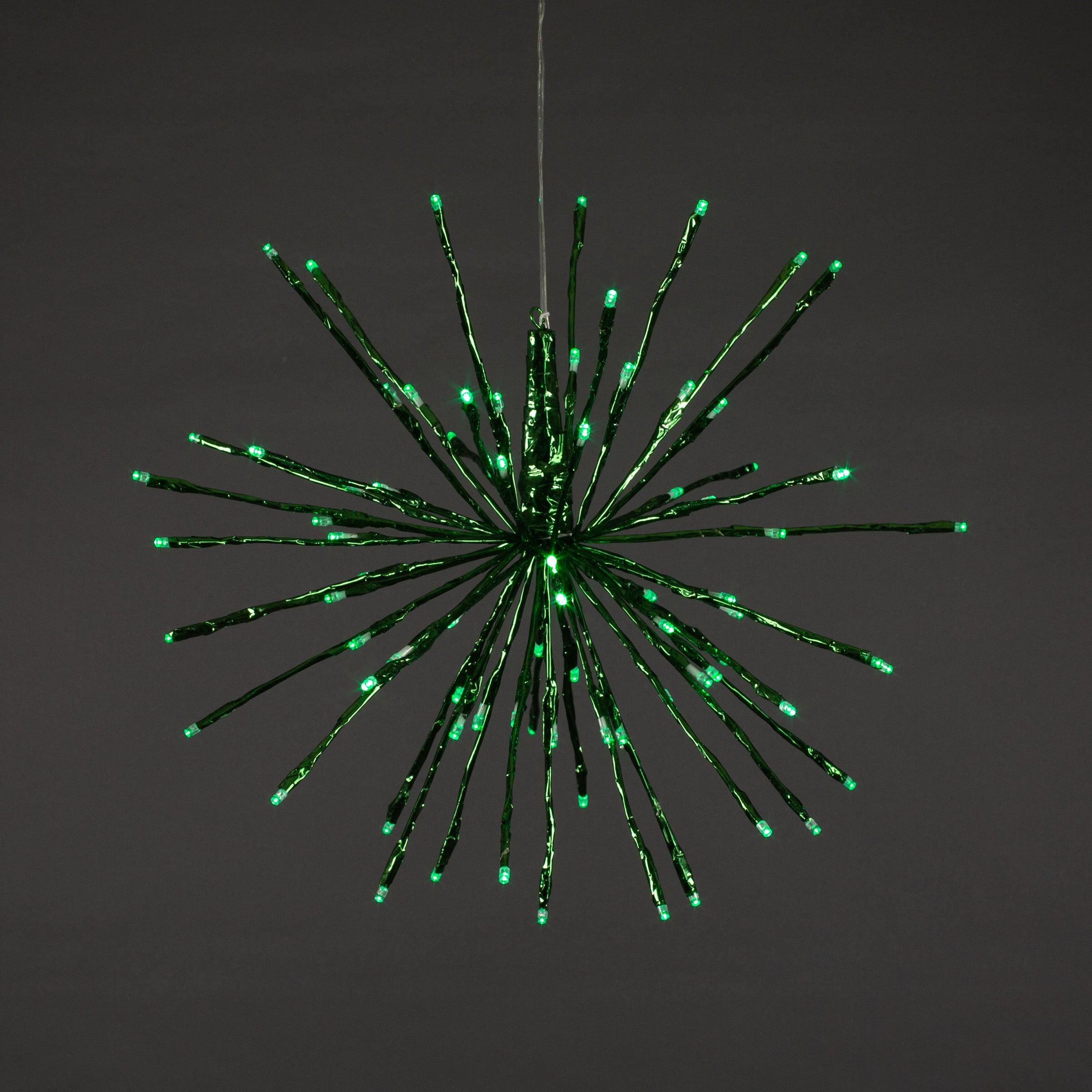 Supernova Spheres Lights for Christmas 16" Green 