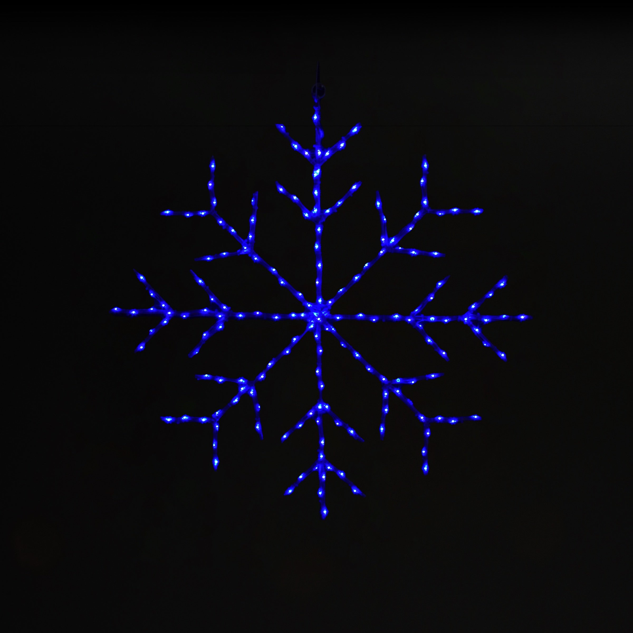 Snowflake 24" Wire Décor Wire Décor Lights for Christmas Blue 