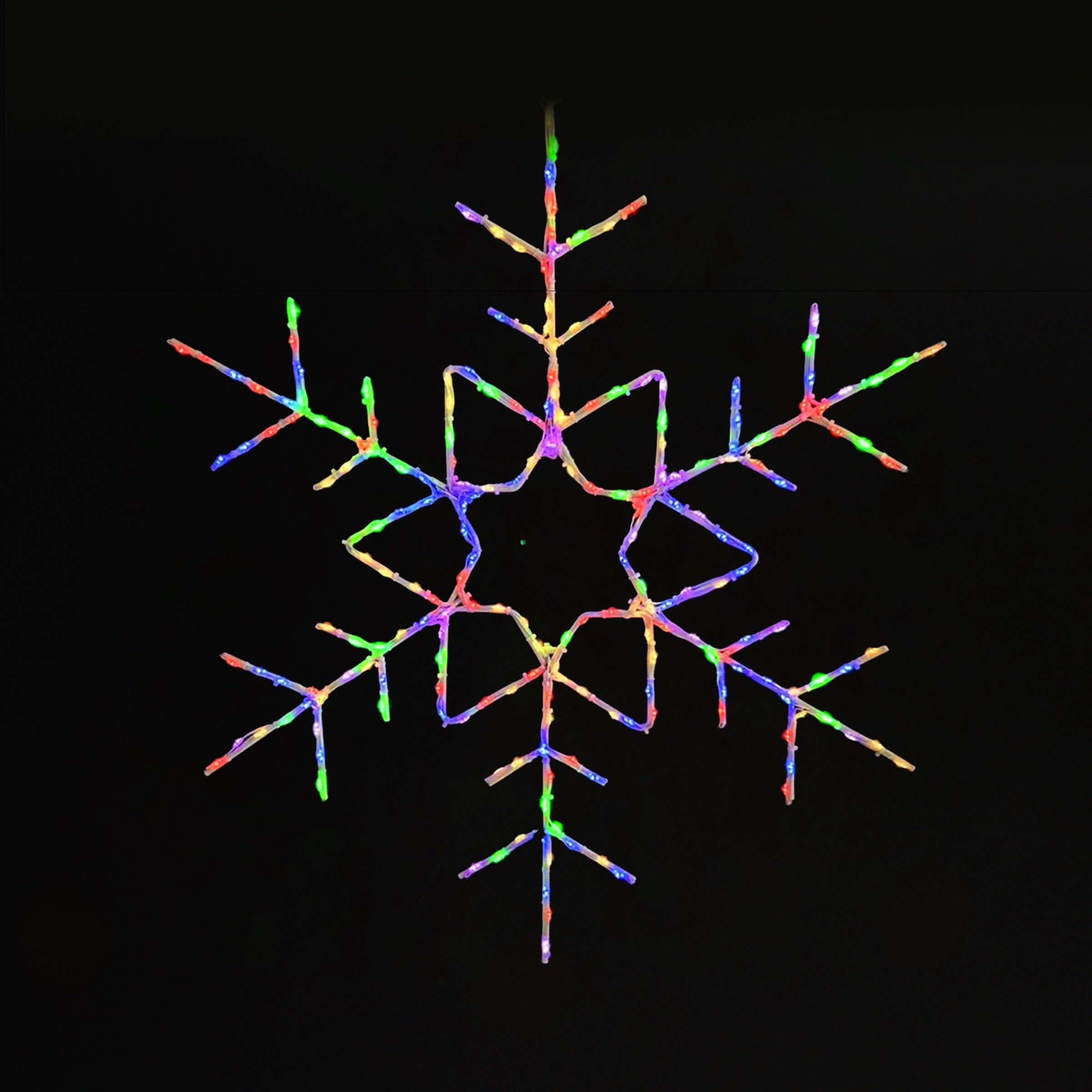 Snowflake 30" Wire Décor Wire Décor Lights for Christmas RGB 