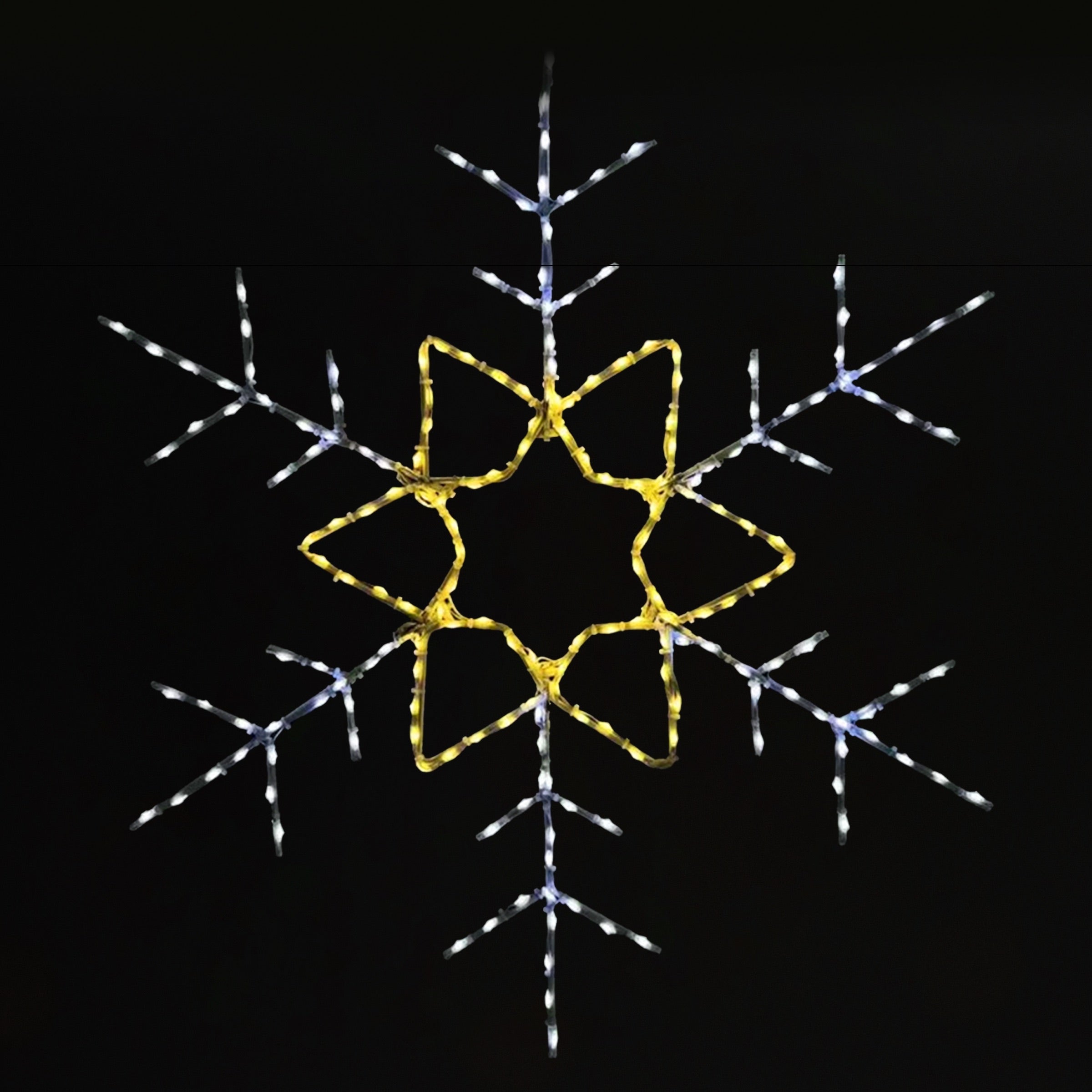 Snowflake 48" Wire Décor Wire Décor Lights for Christmas Champagne 